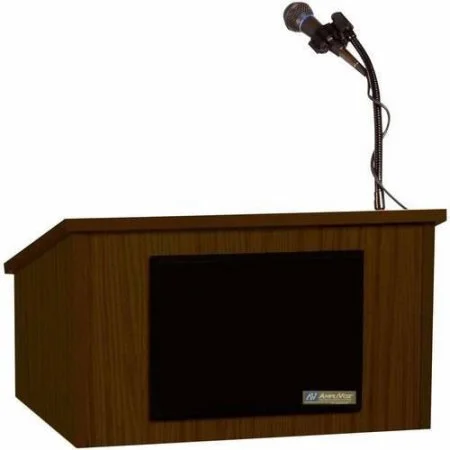 Podium w/ built in Microphone & Sound