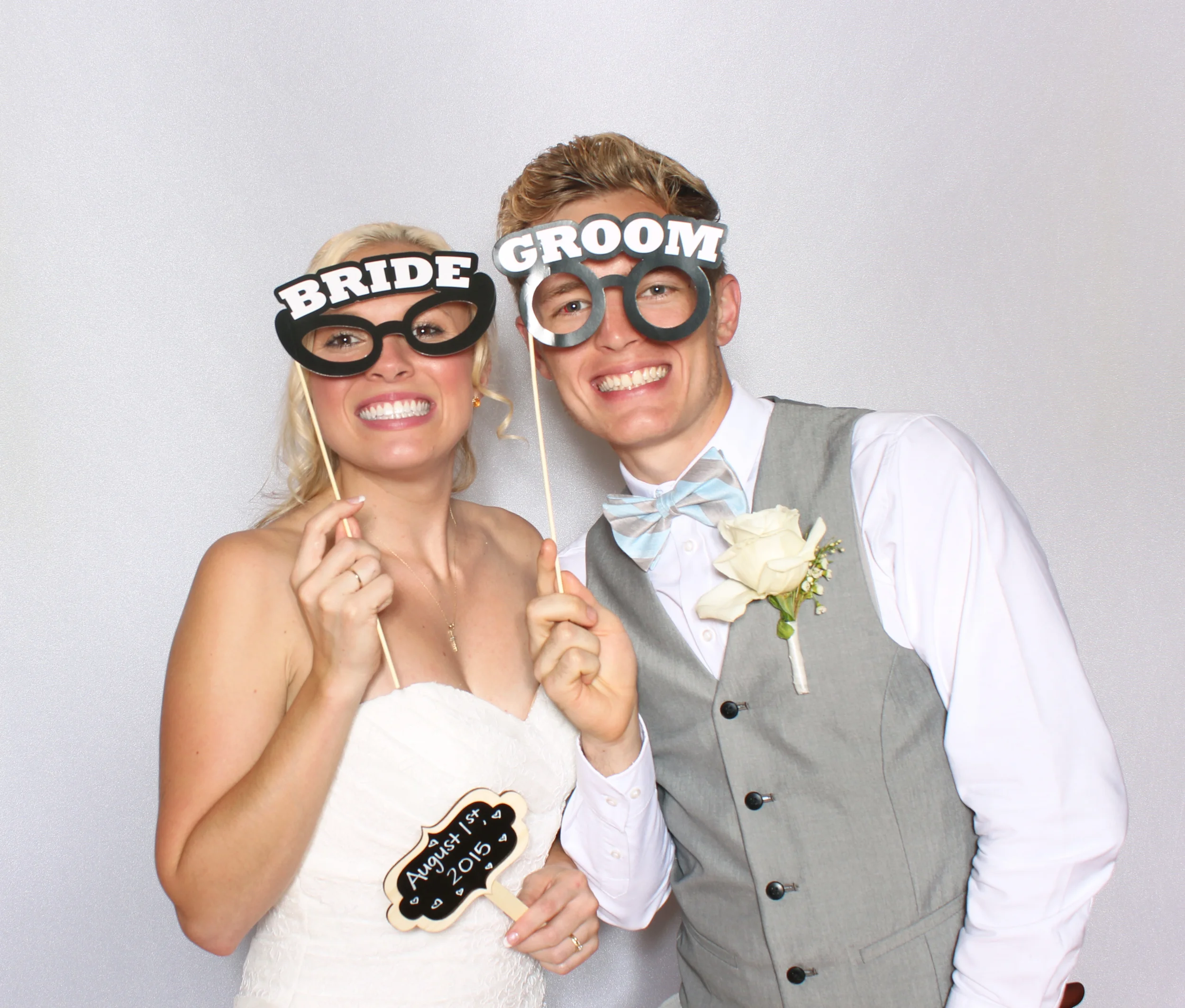 Photo booth image from Merry Bee Photo Co at a wedding in Bedford, VA