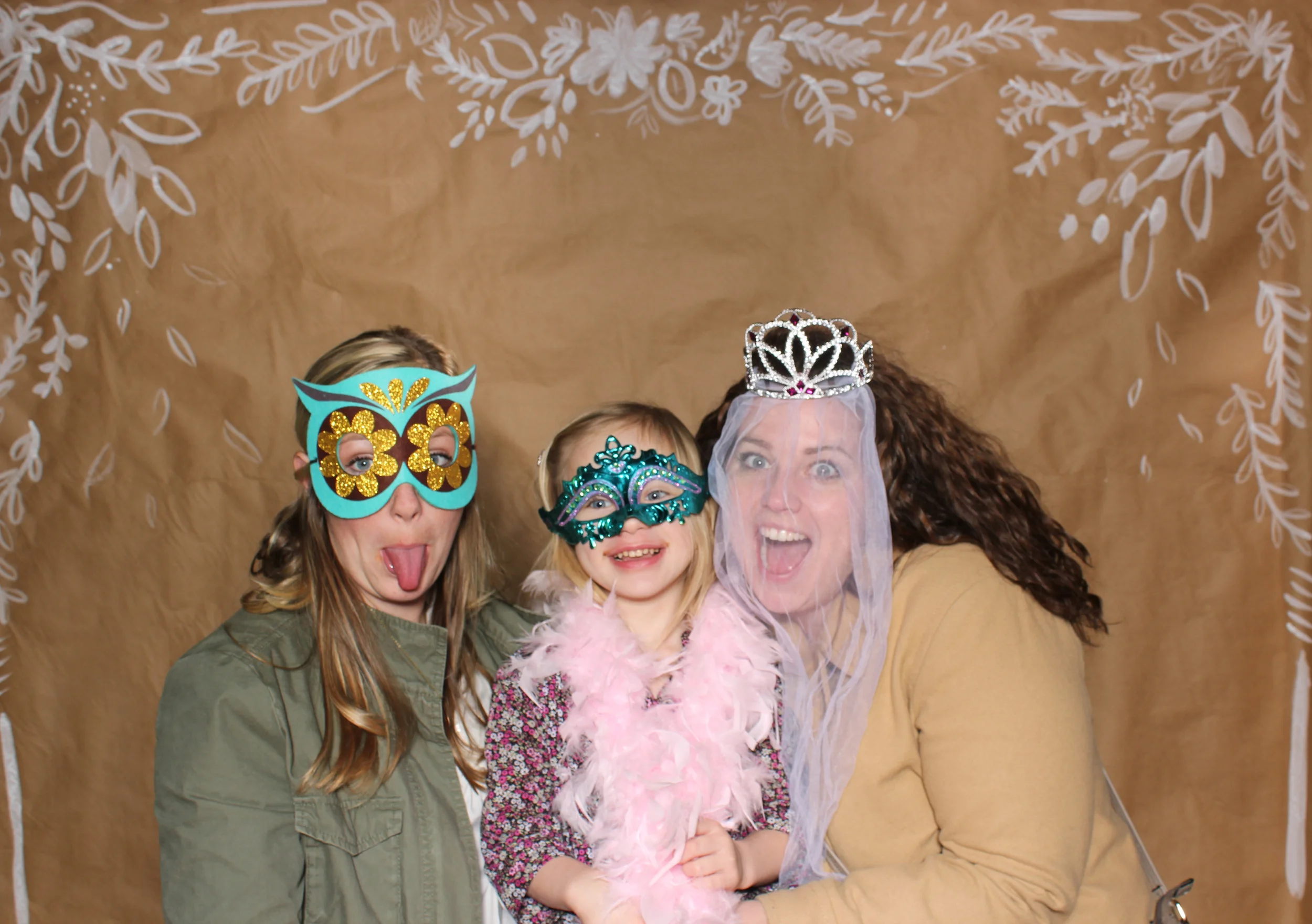 Photo booth image from Merry Bee Photo Co at Pastiche event, downtown Lynchburg
