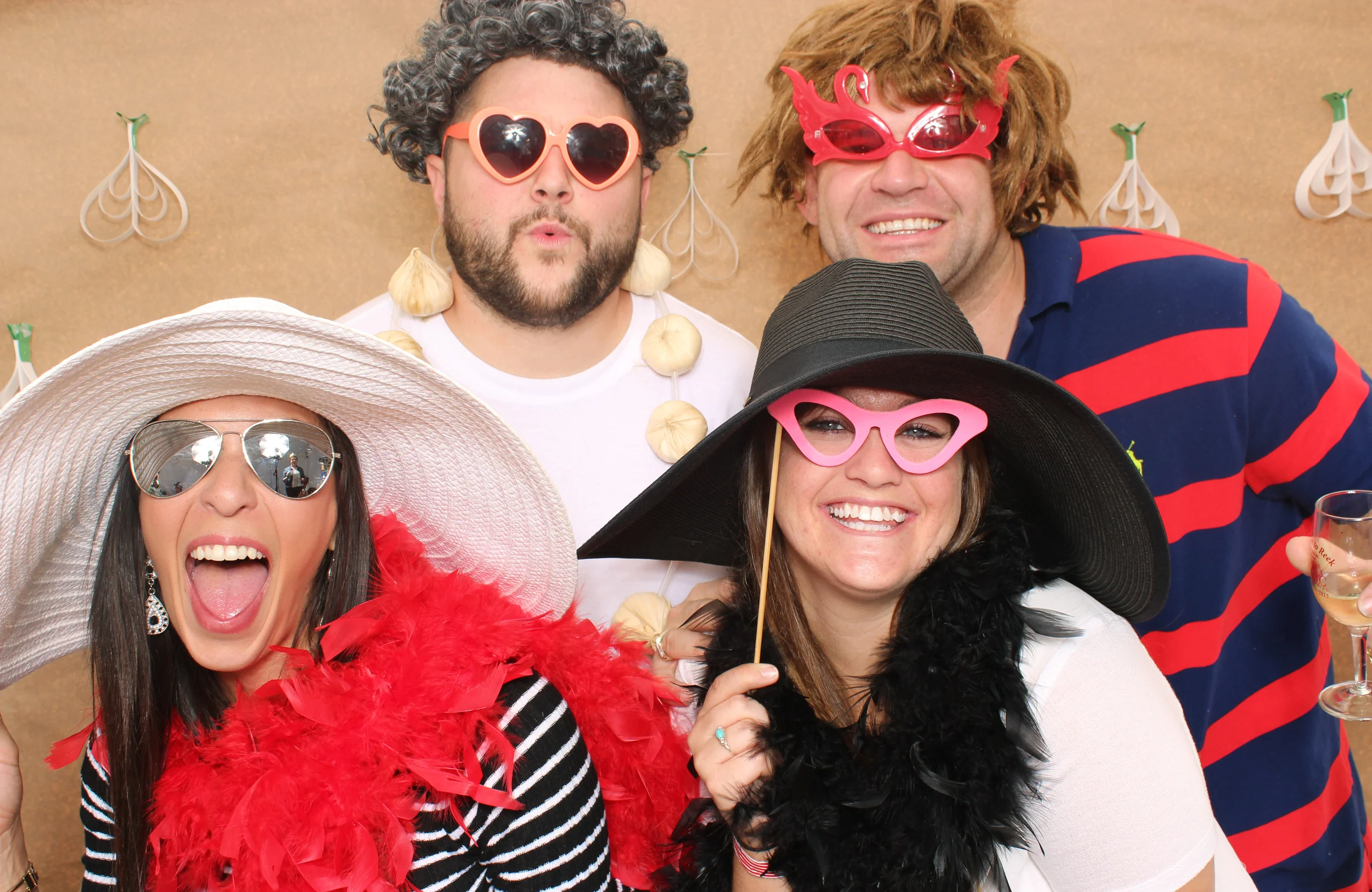 Photo booth image by Merry Bee Photo Company from the 2015 Wine and Garlic Festival at Rebec Vineyards.