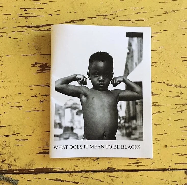 What Does it Mean to Be Black #BLVKBLUE zine by Shannon Wallace, presented by 3 Dot Zine