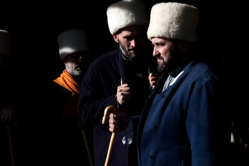 Men belonging to the White Hats Sufi sect attend Dhikr, a religious ceremony to praise Allah held at the funerals. Sufism has witnessed a strong come back in Chechnya, with the republic’s president Kadyrov being one of its biggest proponents . Grozny, Chechnya, Russia, May 2010