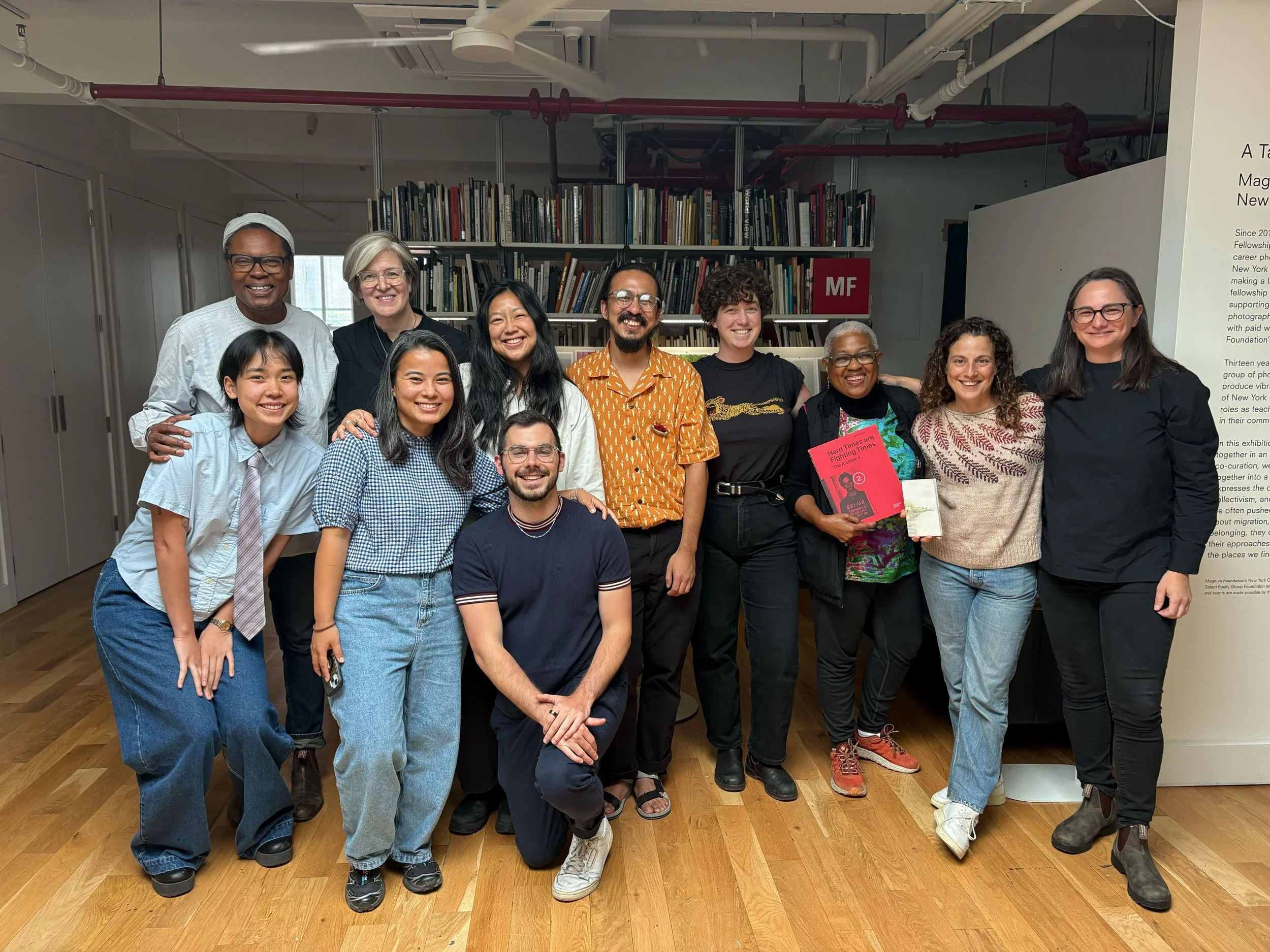  Grantees and members of the MF team in our New York space. 
