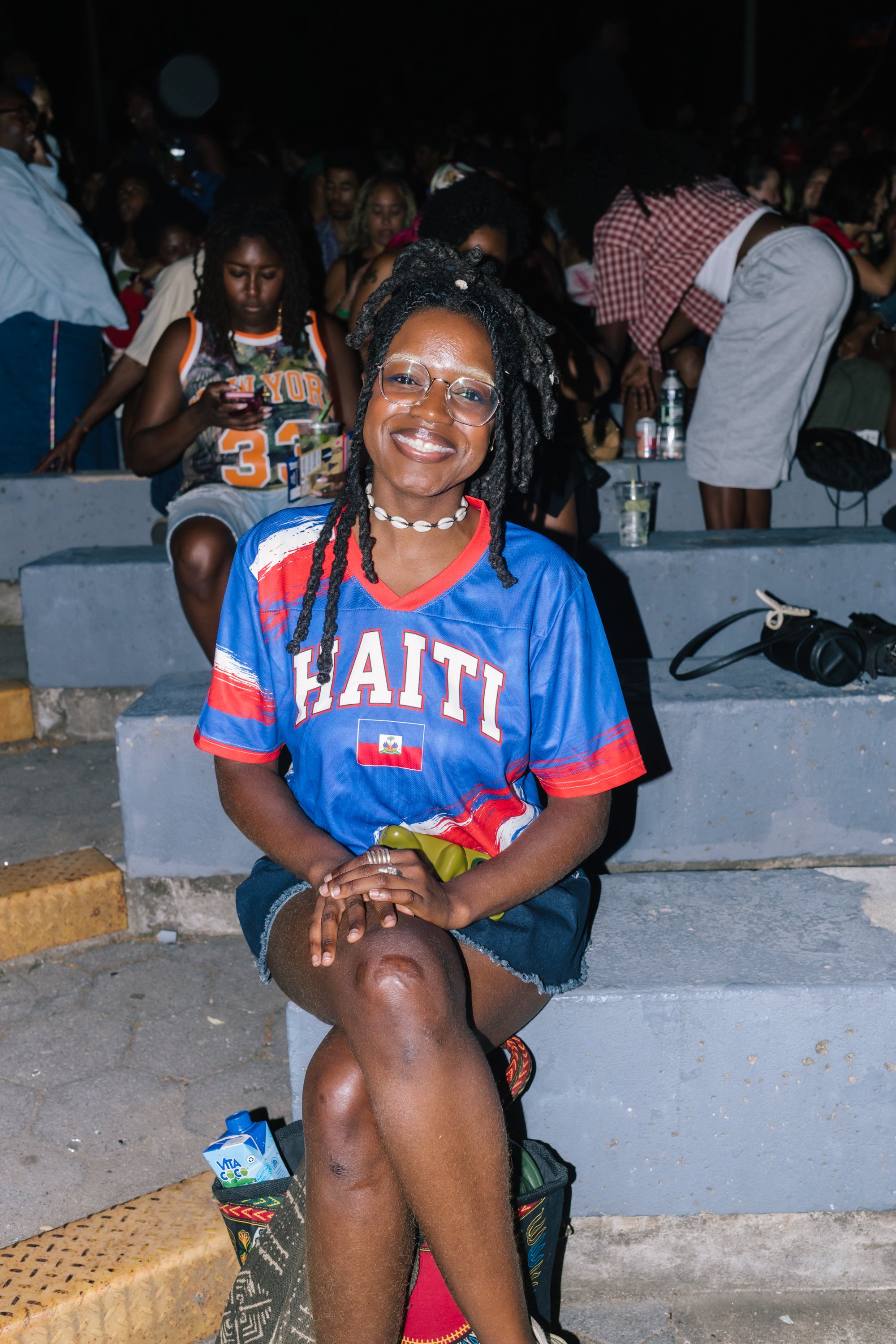  Fans at the Haiti vs. Brazil viewing party at Herbert Von King Park in Brooklyn which Haiti lost, ending their run. June 19, 2026. 