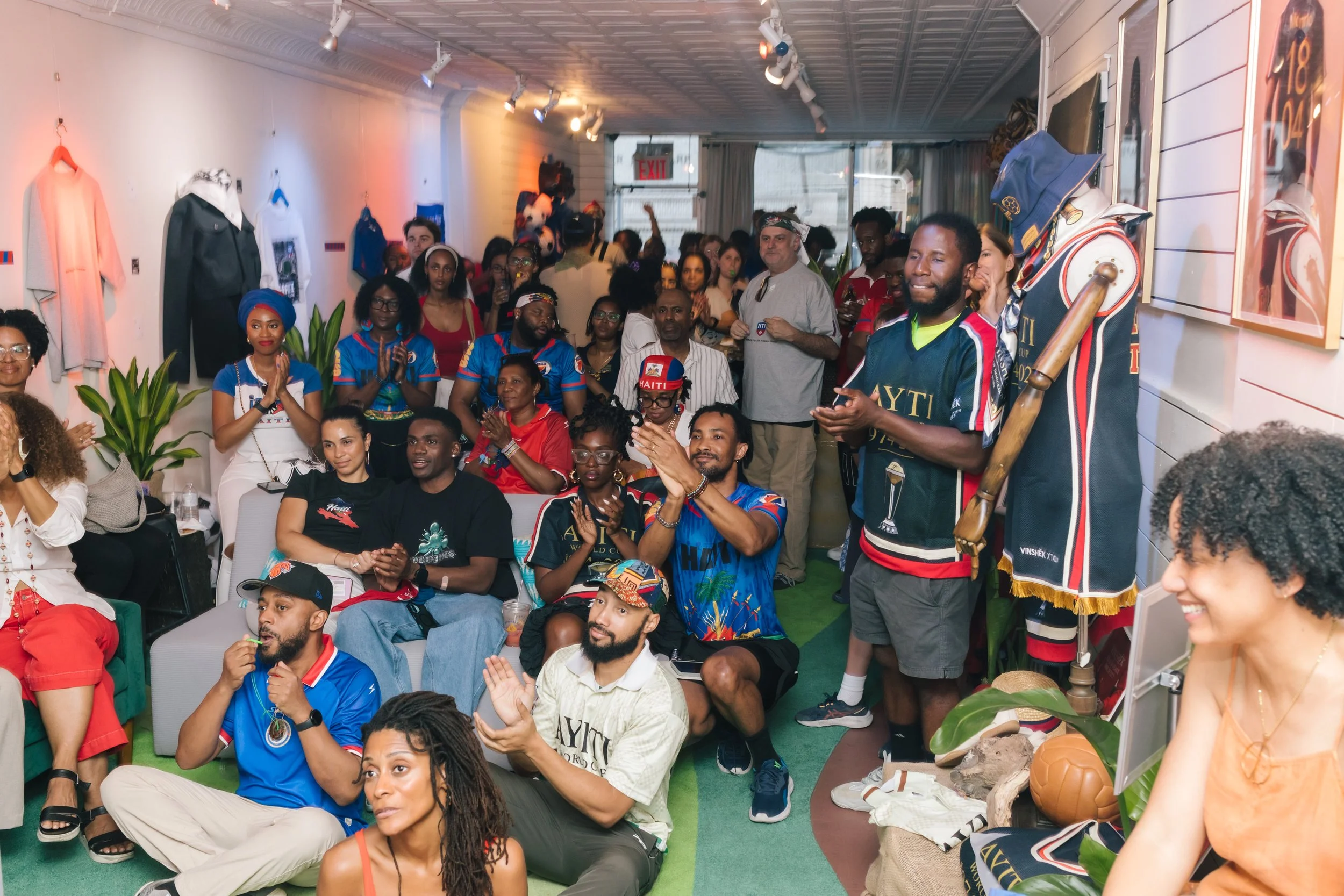  Fans watched Morocco vs Haiti 4-2 in FIFA World Cup Group C. In Haiti's last game of the Cup at Haiti Cultural Exchange. Haiti made their first goals in the tournament. June 24, 2026. 