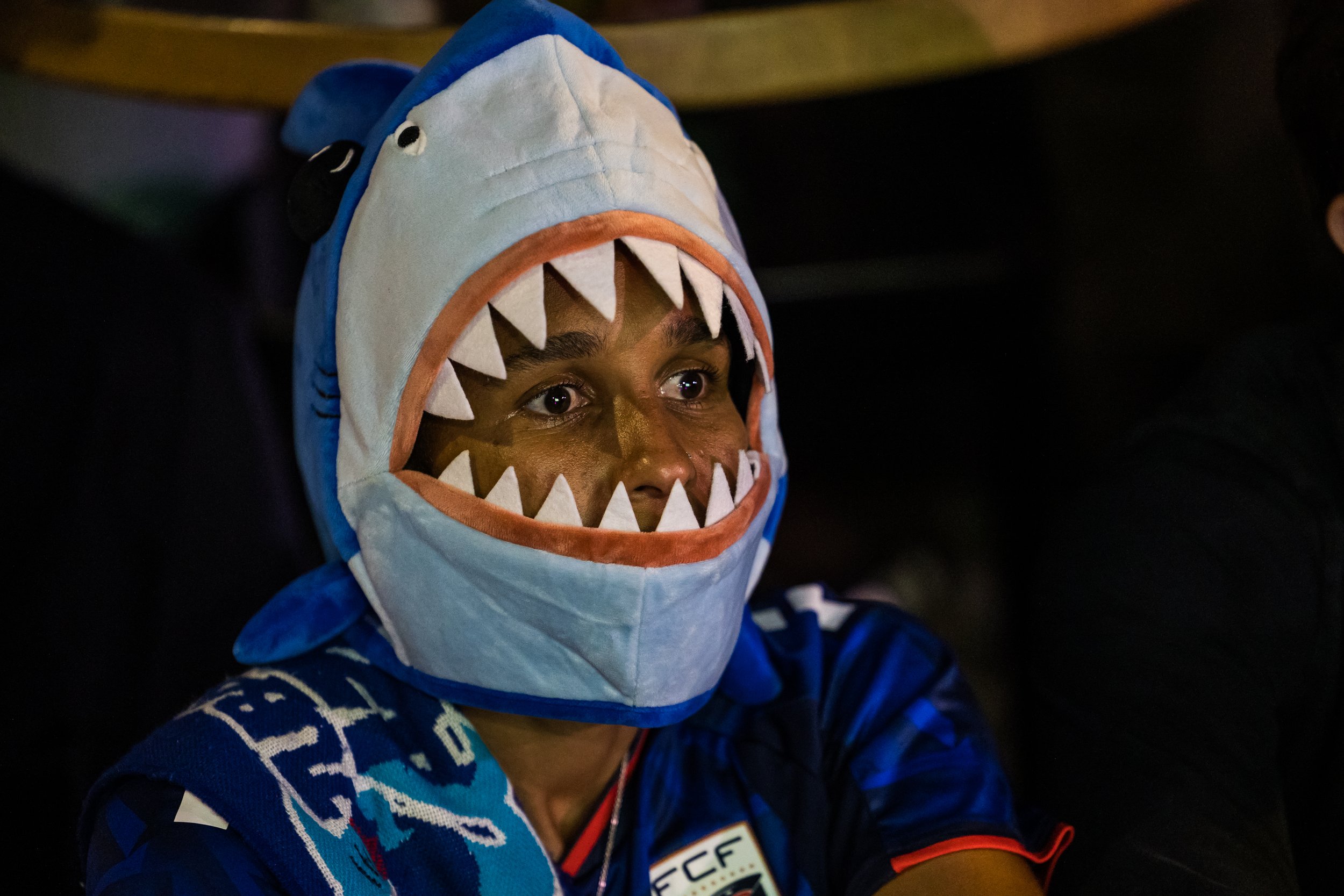  Lelo Roche glued to a tense moment in the game between Cape Verde and Saudi Arabia. Bed-Stuy, Brooklyn, June 26, 2026. 