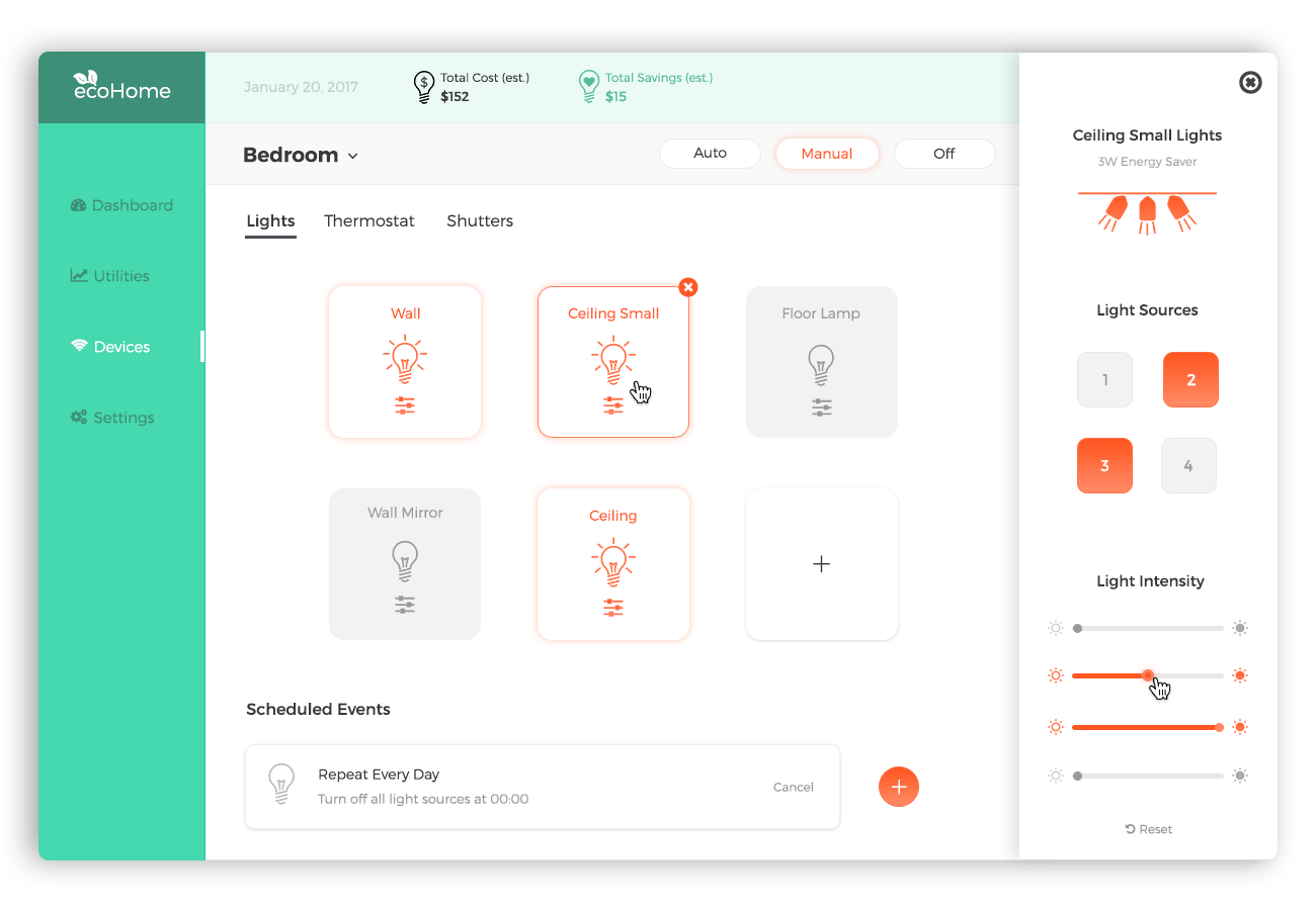 Visual Mockup - Connected Devices