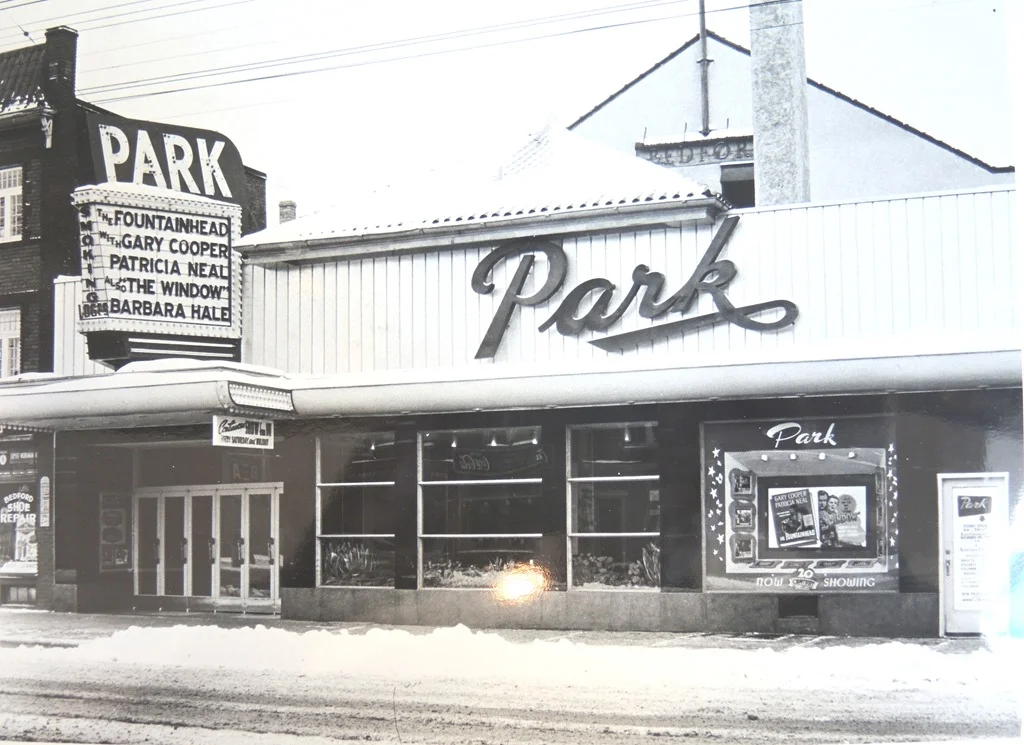 Park Theatre Exterior - c. 1950. Taylor, Doug. "The theatre c. 1950 when it was named the Park." Historic Toronto: Information on Toronto's History. Ontario Archives, AO 2163. tayloronhistory.com/2014/01/07/torontos-old-movie-theatresthe-bedford-park-theatre-on-north-yonge-st/