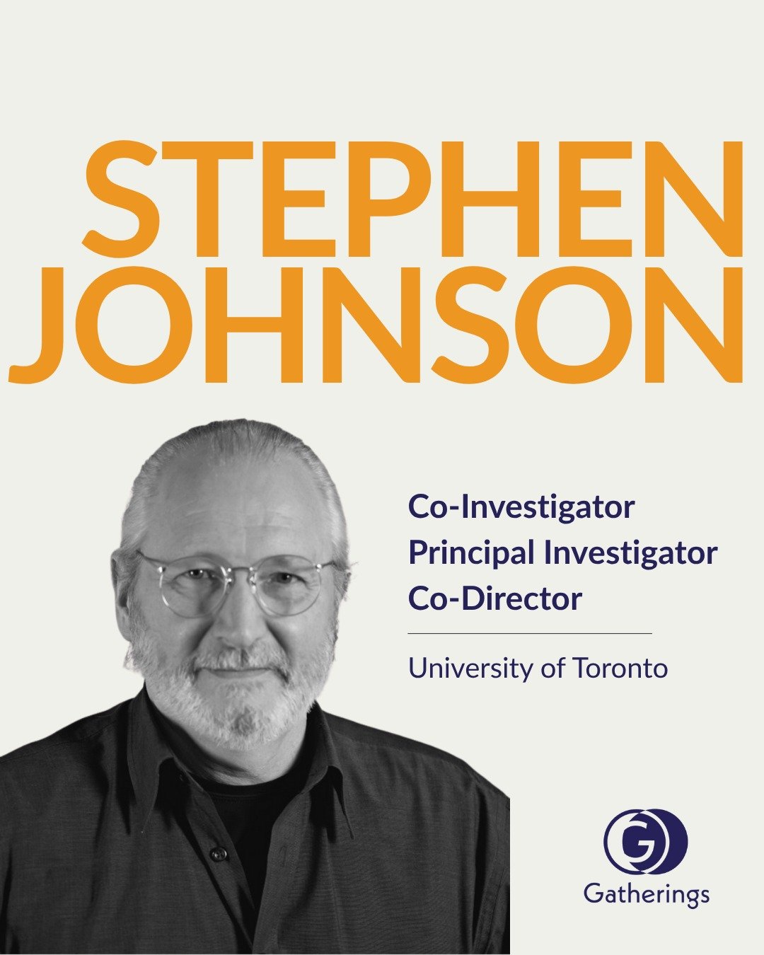 Over the coming weeks, Gatherings: Archival and Oral Histories of Performance is thrilled to introduce the projects Co-Investigators. We begin these introductions with Principal Investigator and Co-Director, Stephen Johnson! 

Stephen Johnson is prof