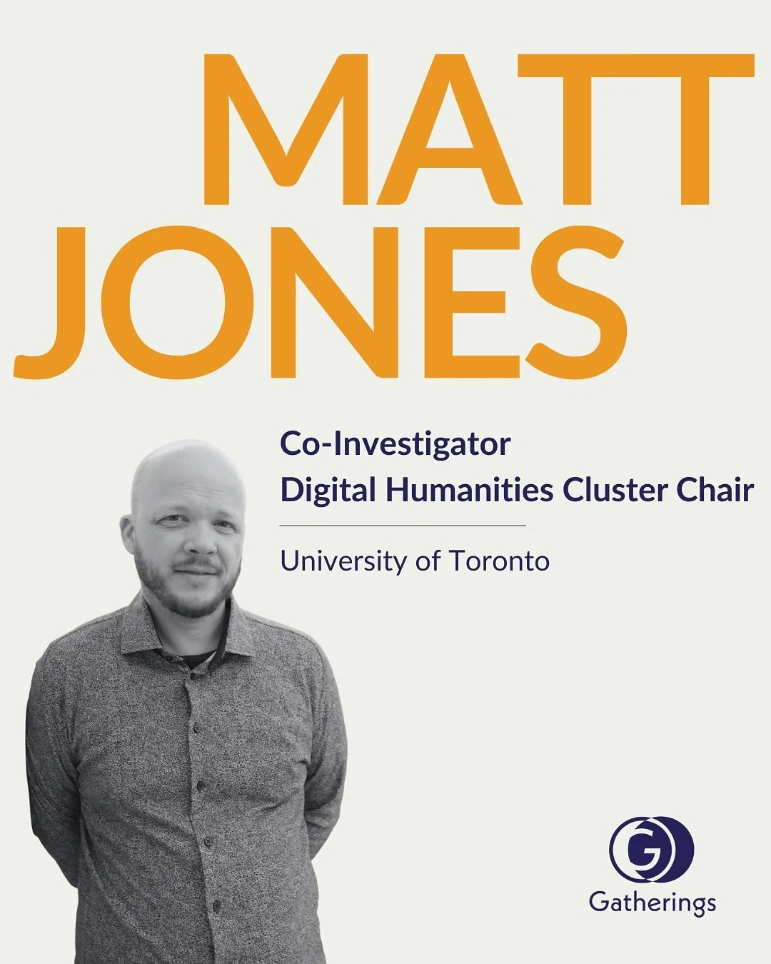In this instalment of our Co-Investigator introductions, we introduce Matt Jones! Alongside his role as Co-Investigator, Matt holds the position of Digital Humanities Cluster Chair.&nbsp;

Matt Jones is Assistant Professor at the University of Toront