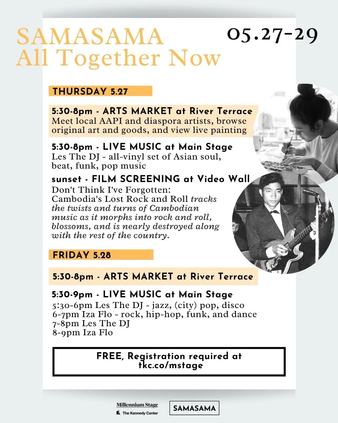 DJ Sets for SAMASAMA // All Together Now at The REACH at  The Kennedy Center Millennium Stage