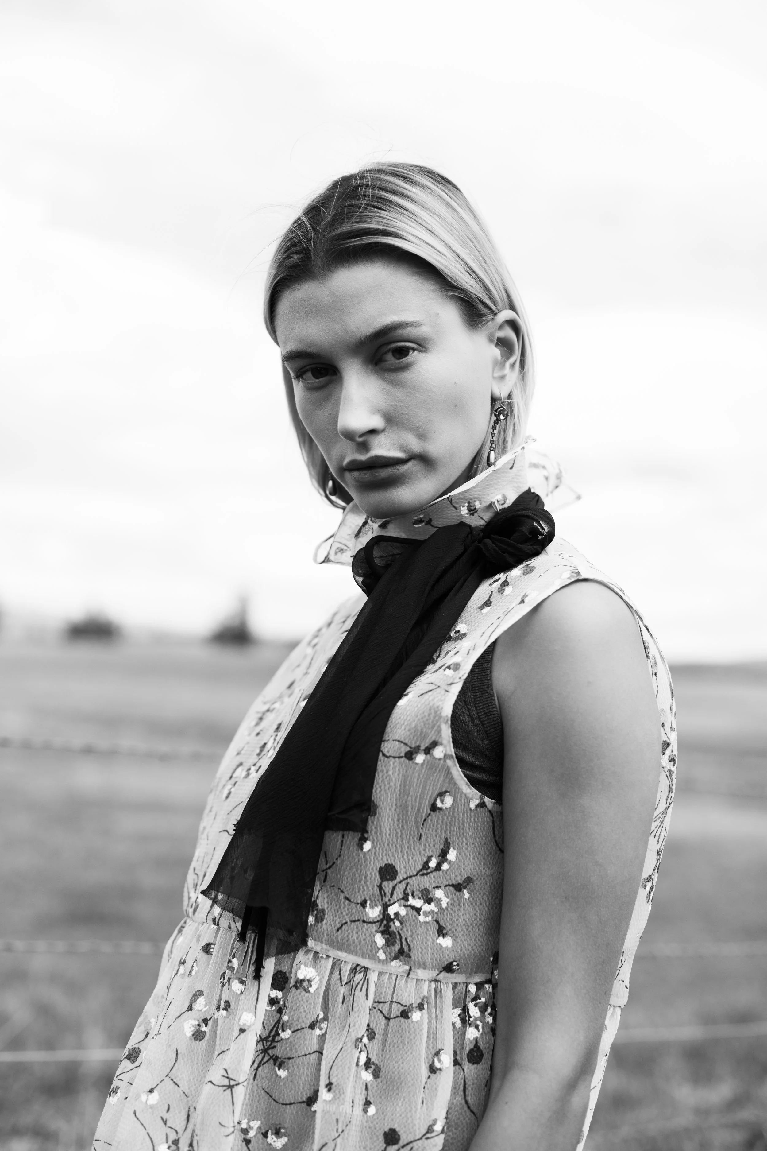 Hailey Bieber for Miu Miu