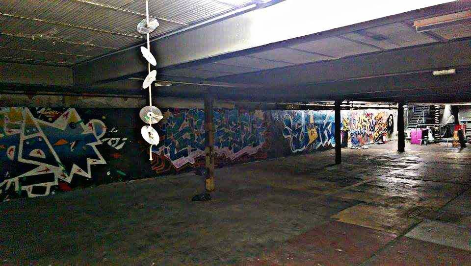 Un des nombreux endroits possédés le temps d'une soirée par DISTRIKT, à Clichy