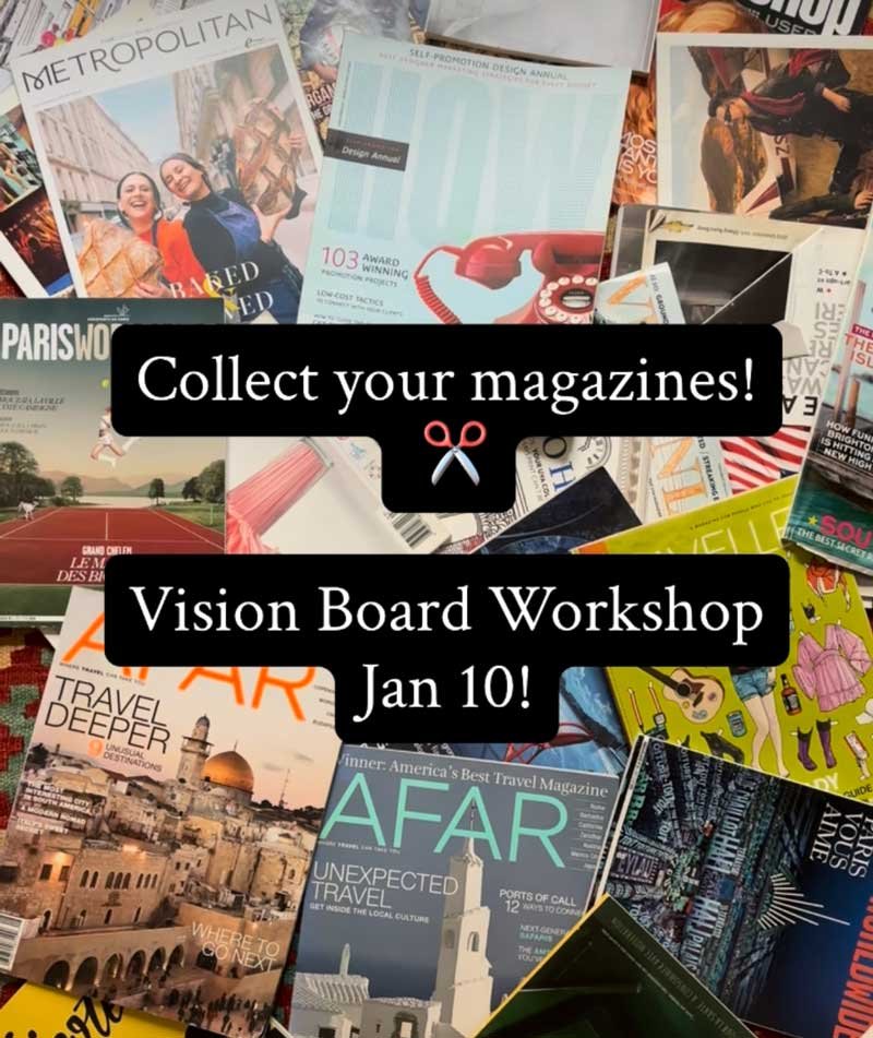 Vision Board Workshop (virtual — live + replay)