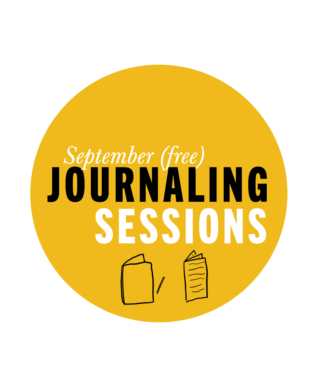 September JOURNALING SESSIONS (free!)