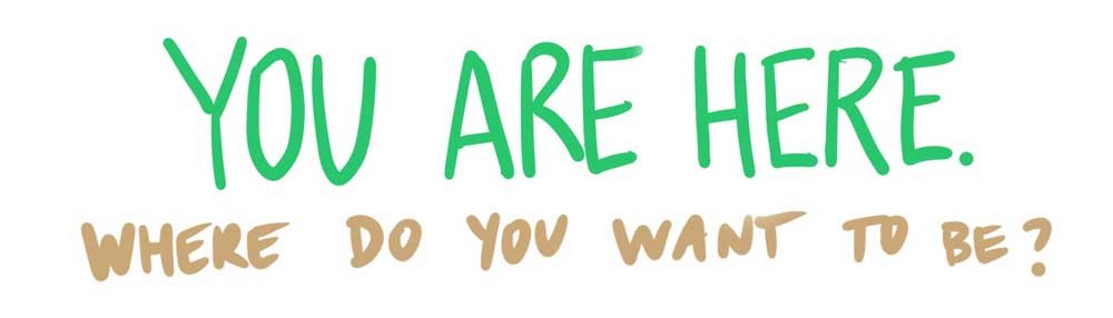 You are here. Where do you want to be?
