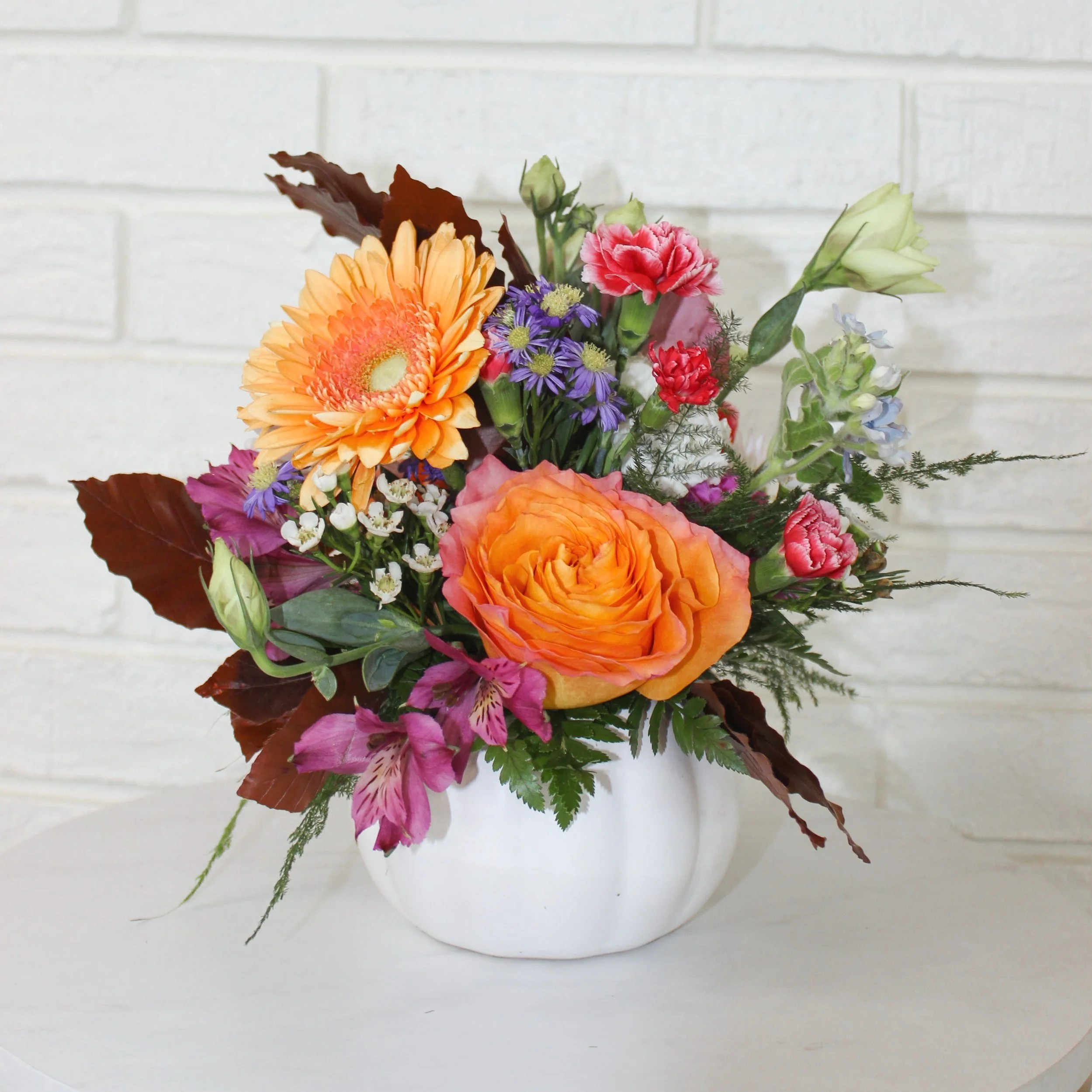 White Pumpkin Vase