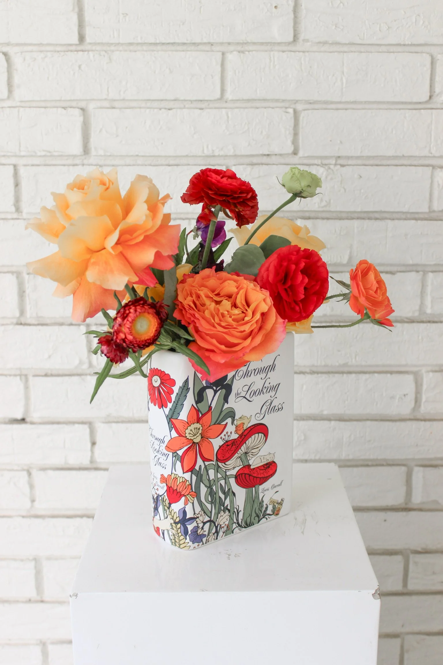 Through the Looking Glass Book Vase.JPG