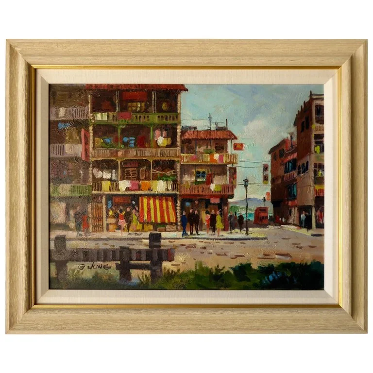 San Francisco Street Scene Signed G. Jung