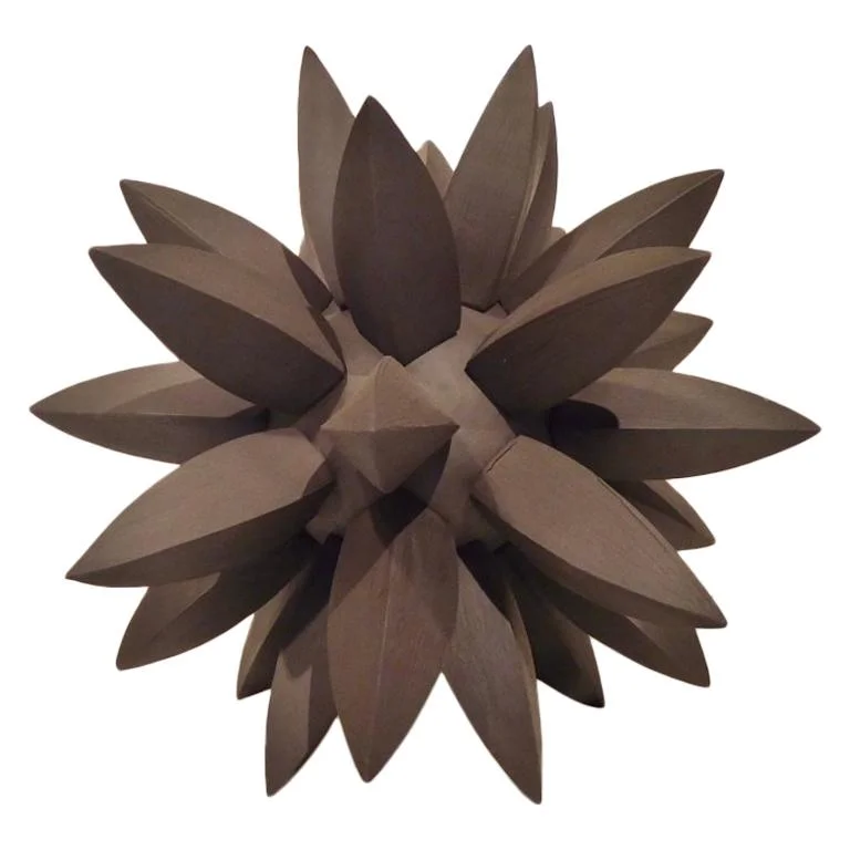 "Black Star" a Contemporary Ceramic Sculpture by American Artist Titia Estes