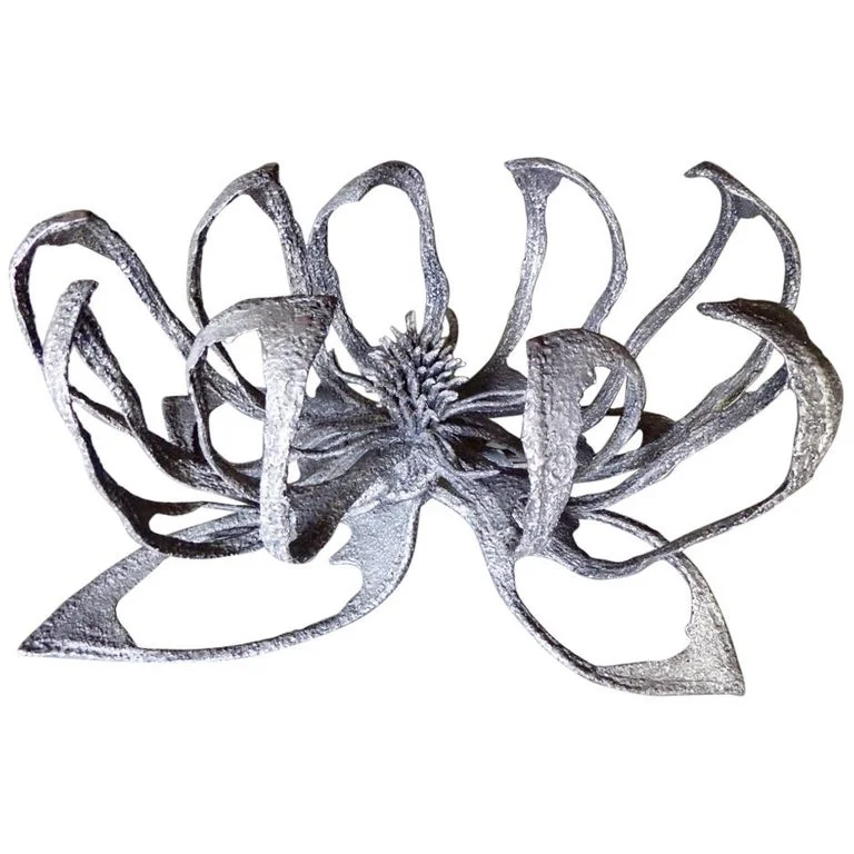 Phenomenal Welded Steel Brutalist Dining Table by Daniel Gluck Studios C. 1970s