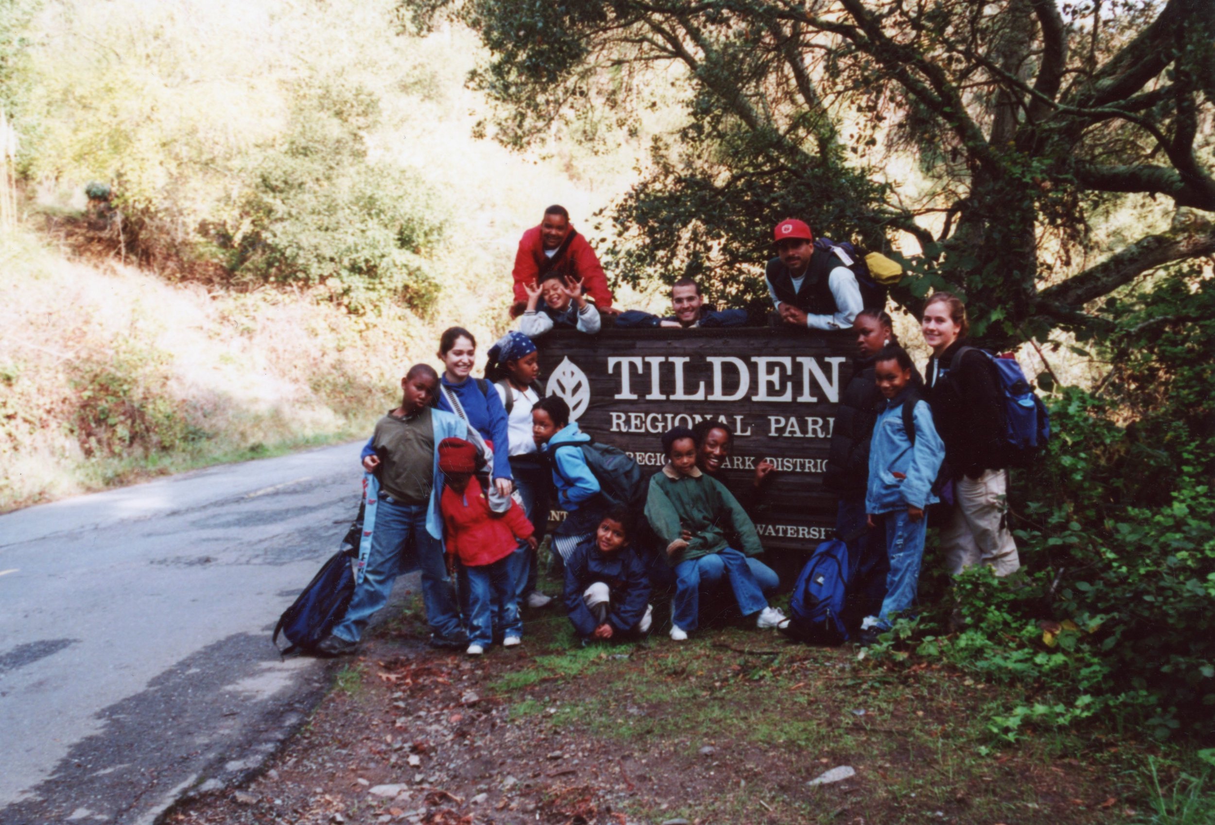   ArtEsteem students on an environmental field trip at Tilden Regional Park.  
