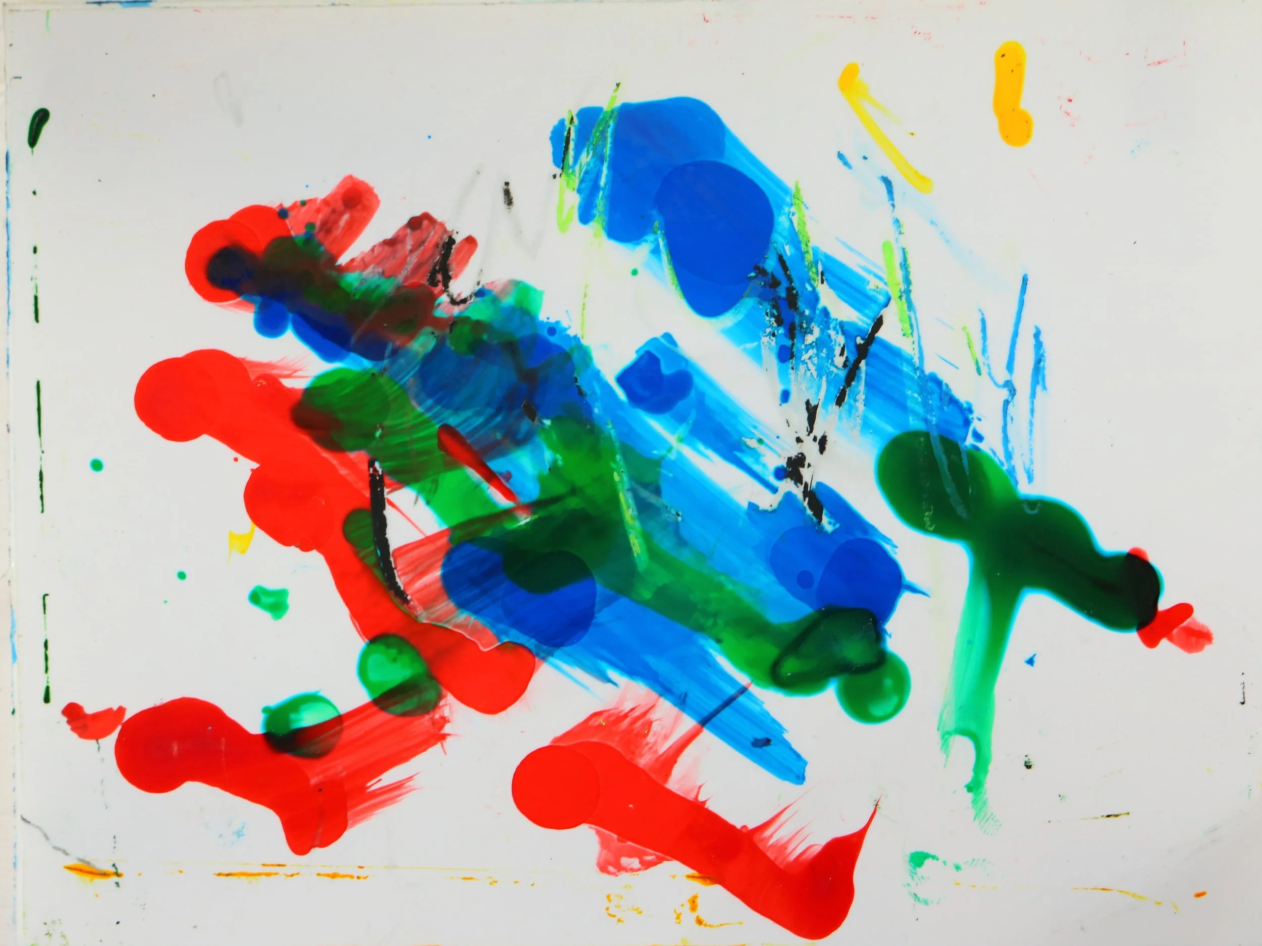   Punya Sidhu’s Class    Allendale Elementary | TK - 5th Grade    Special Education, General Education      Color in Motion  (2024)  Oil Pastel | Liquid Watercolor on Photo Paper    Students across all grade levels created oil pastel watercolor resis