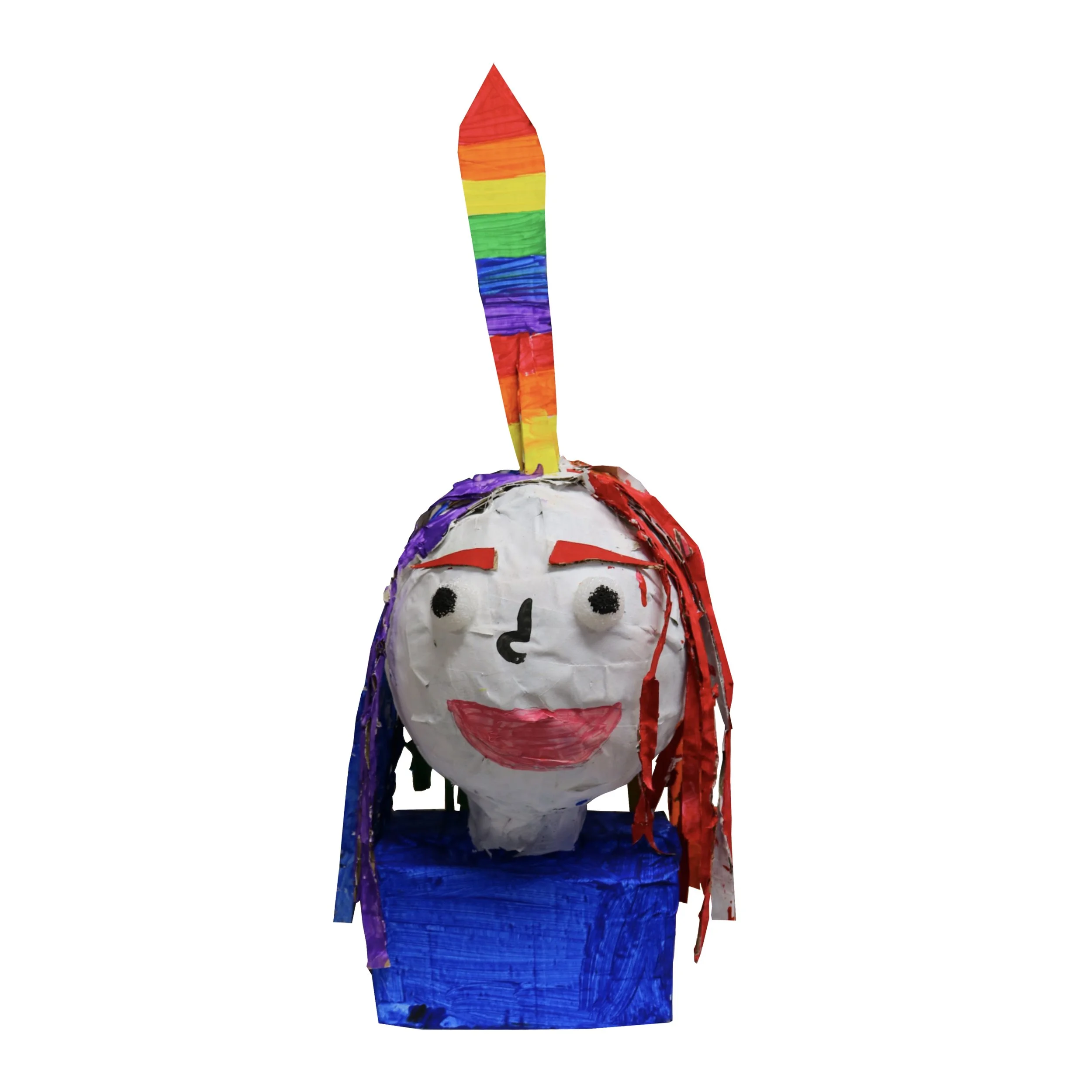   Ashley S.   Stege Elementary&nbsp;School | 6th Grade     Ash Cash  (2026)  Tempera Paint | Paper Mache | Cardboard    Ash Cash is always mad, but laughing too, and mean with people that she doesn't like. She cares about going to sleep late. She car