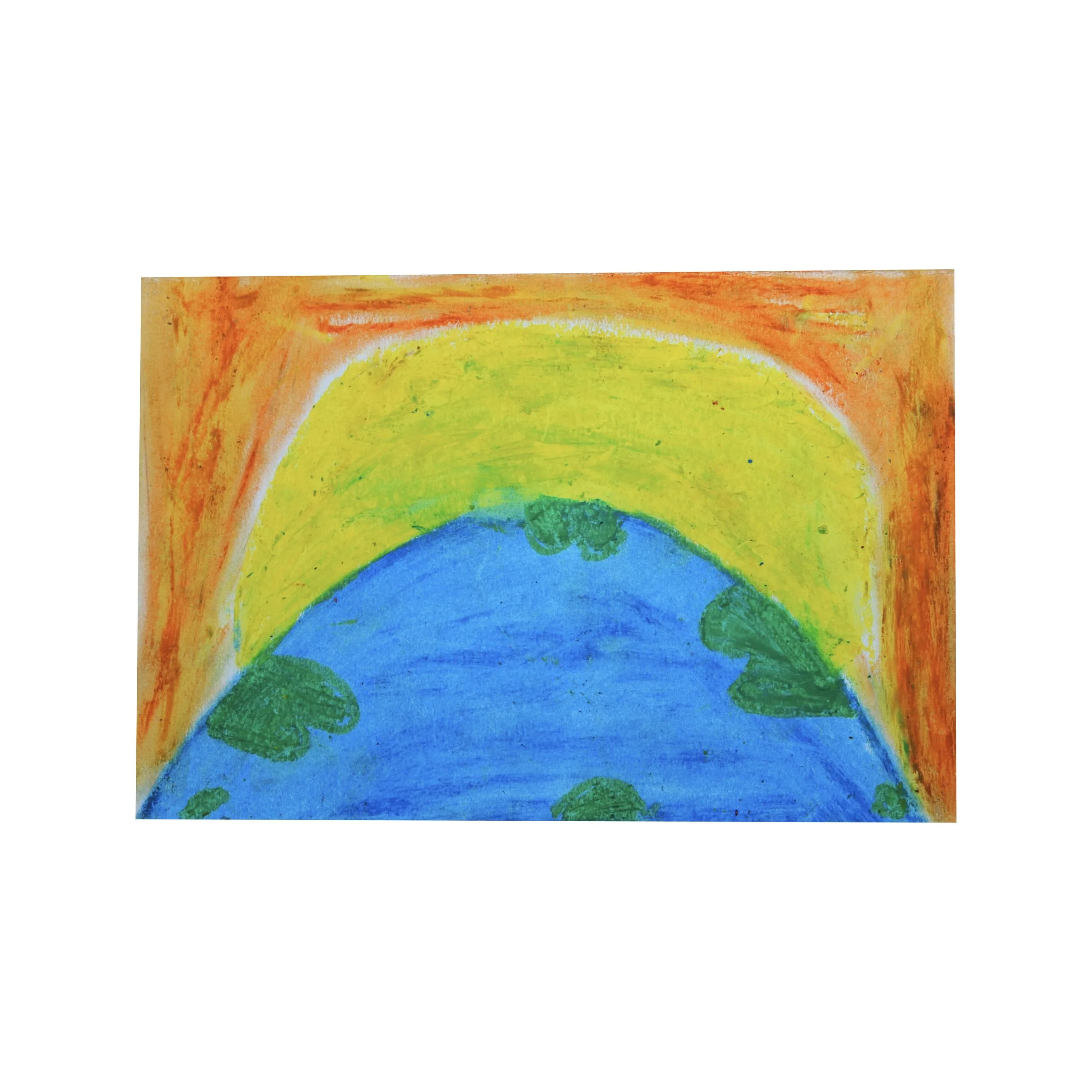   Sofy C. C.    Community School for Creative Education&nbsp;| 1st Grade      Warm Suns, Cool Waters  (2026)&nbsp;  Oil Pastels | Watercolor Paper &nbsp;    Teaching Artist Cristina’s TK-2nd grade students at CSCE explored the beauty of our world thr