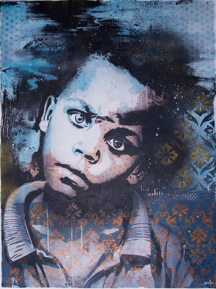 THIRD EYE - spray on canvas / 100x75 cm / 2016