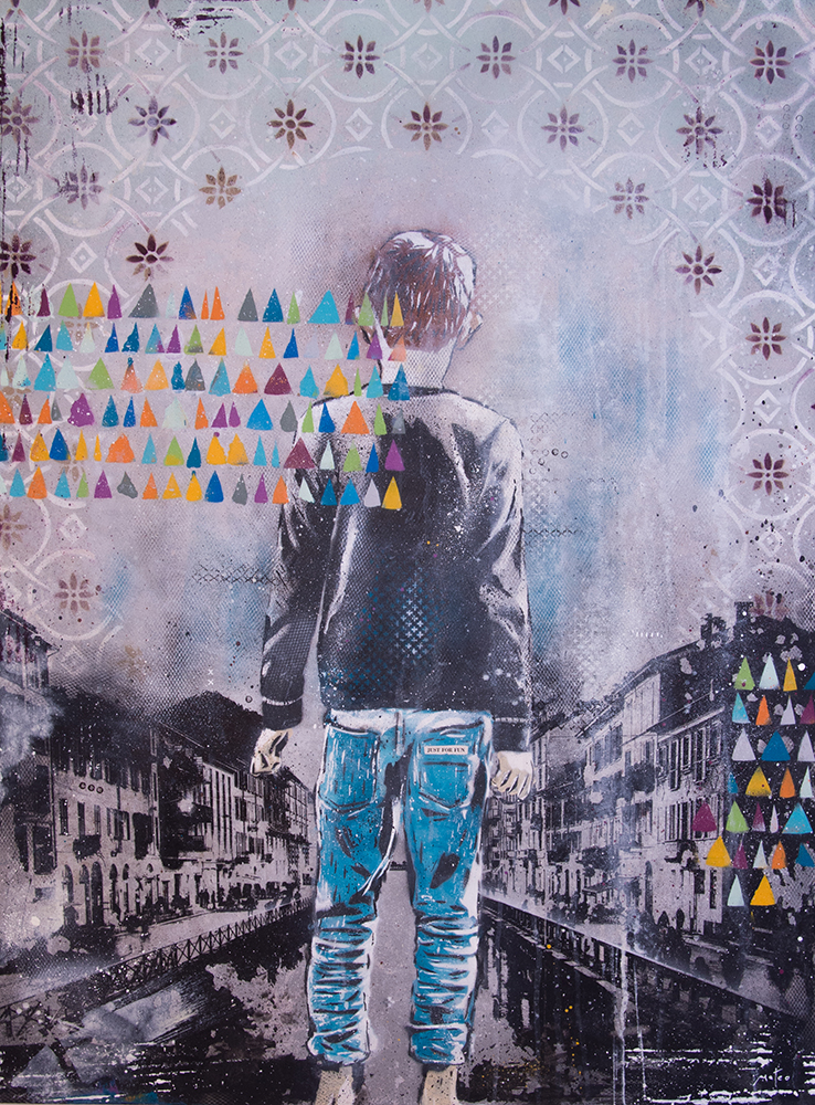 JUST FOR FUN - spray on canvas / 100x75 cm / 2016