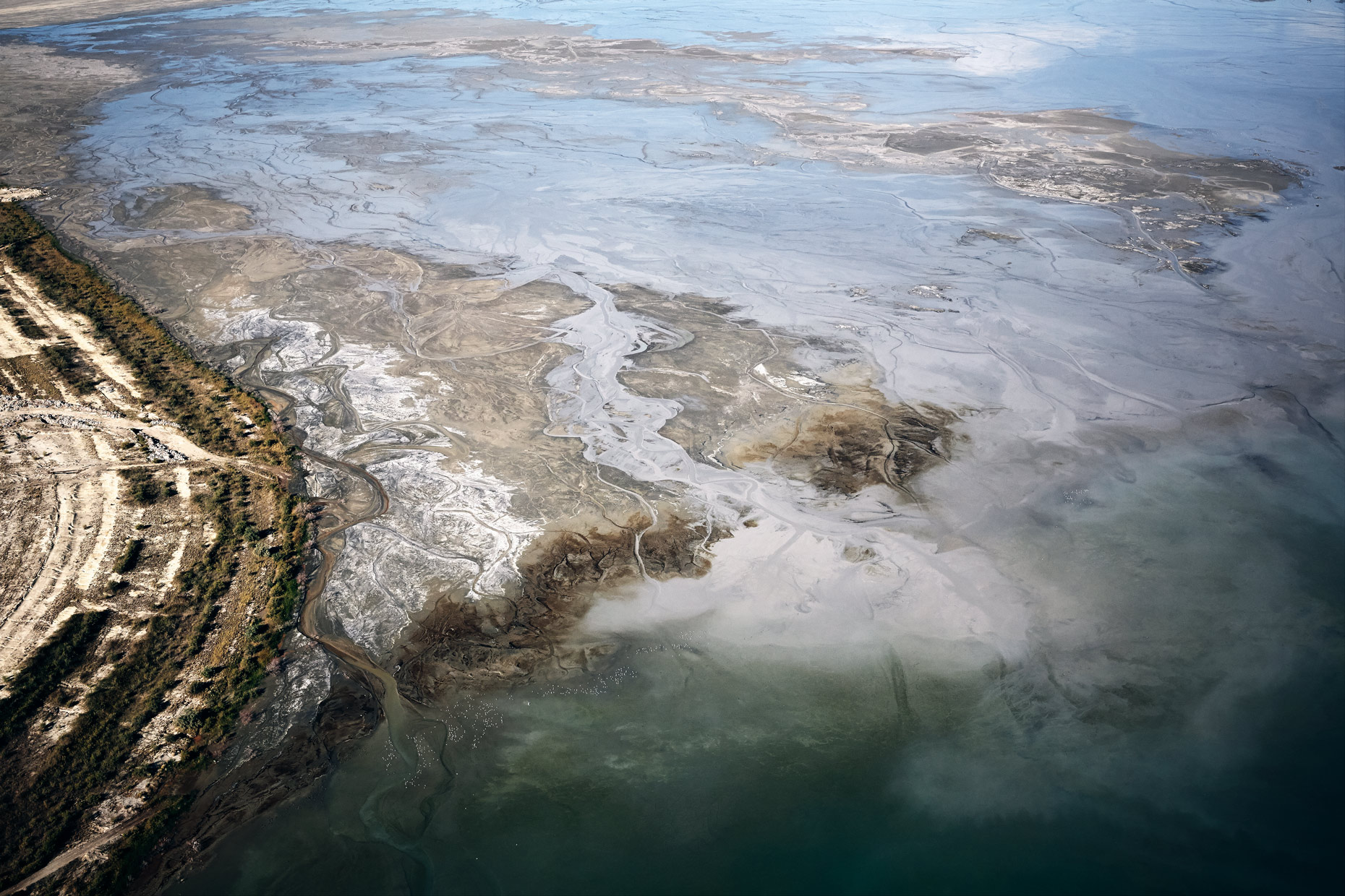 Aerial Photography Great Salt Lake