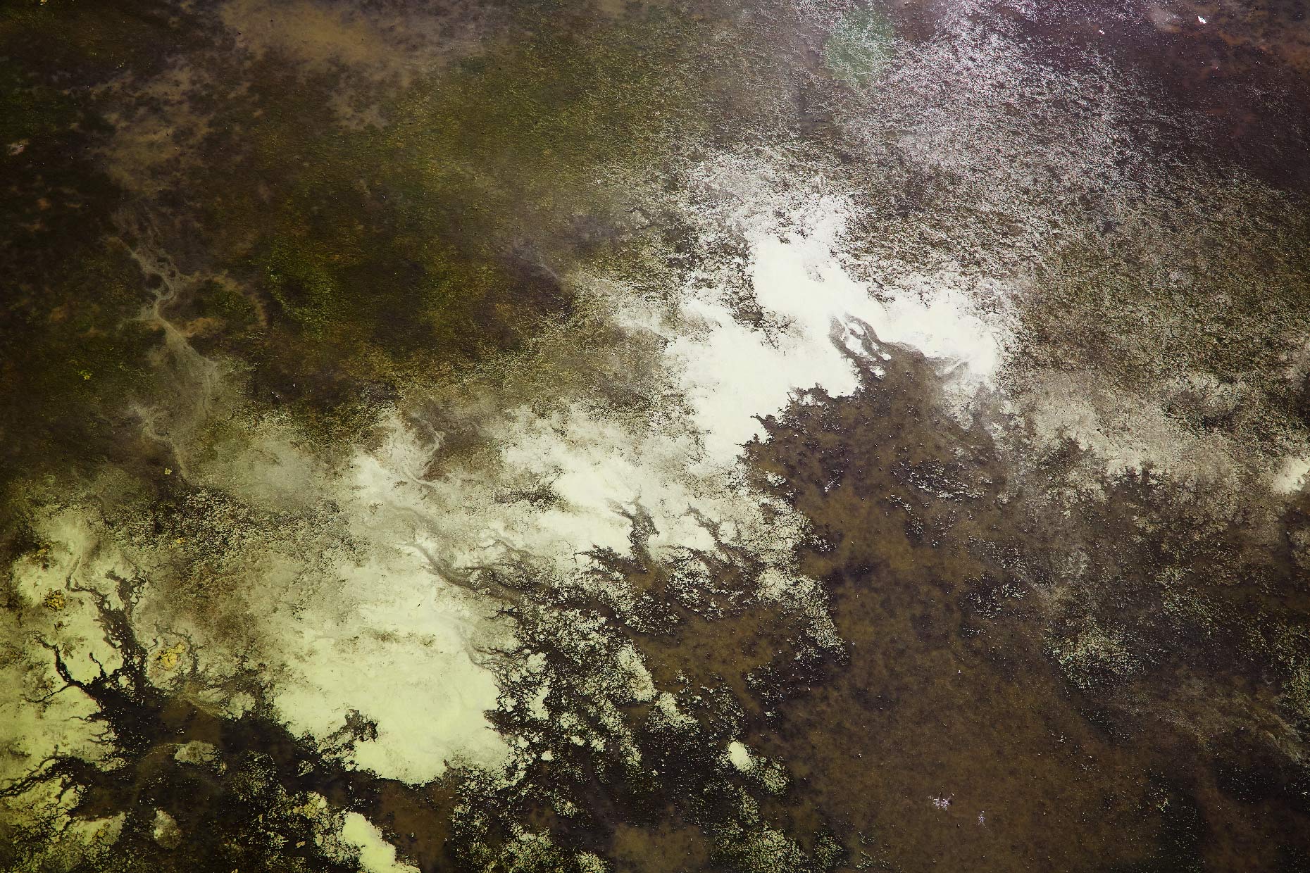Aerial Photography Salt Meets Water
