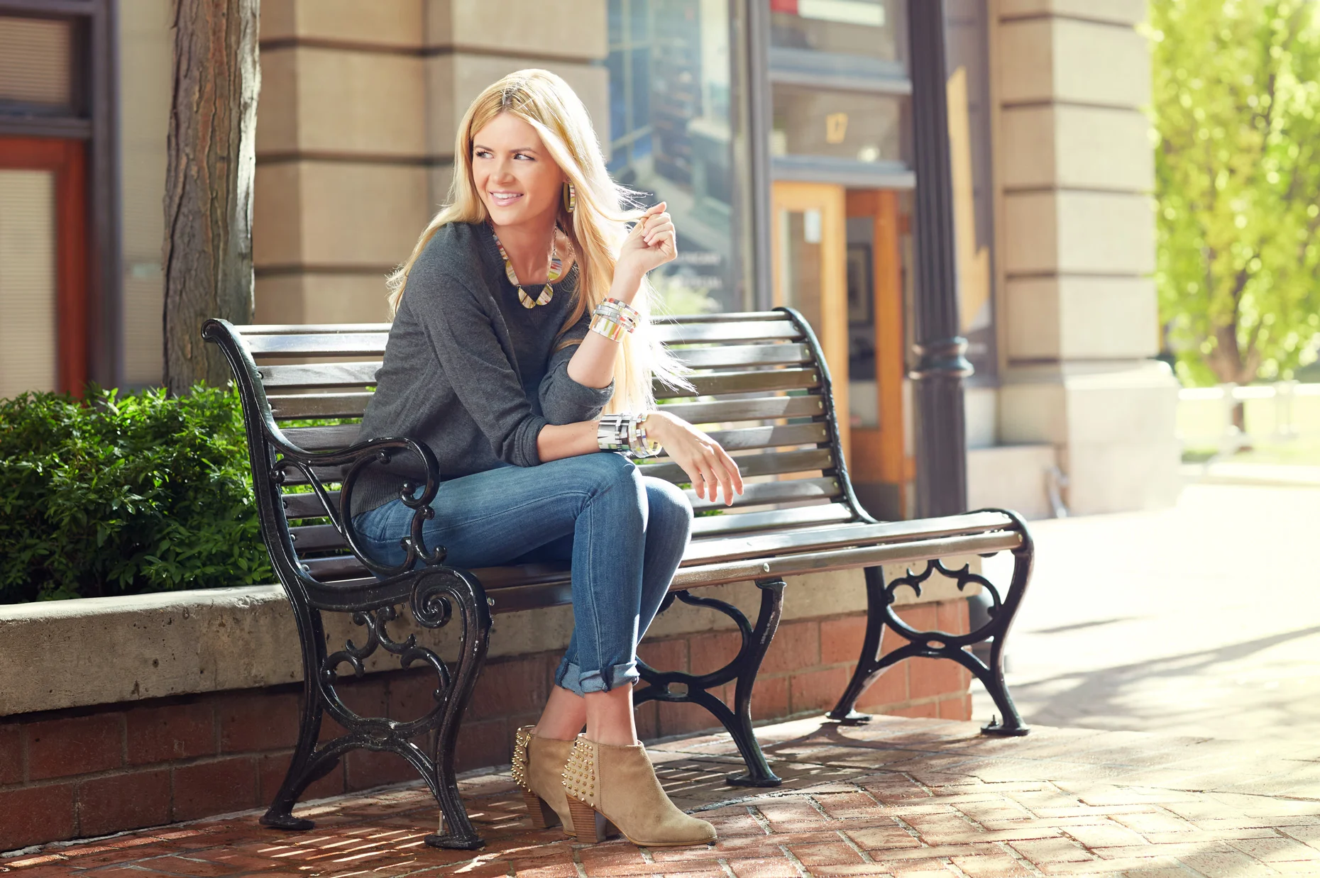 Lifestyle photography Derek Israelsen City Bench