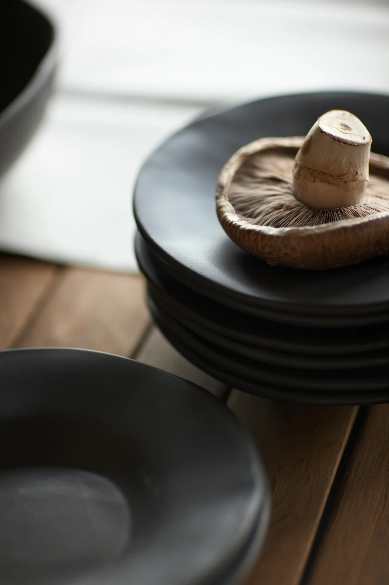 Product Photography Still Life Derek Israelsen Mushroom on Plates