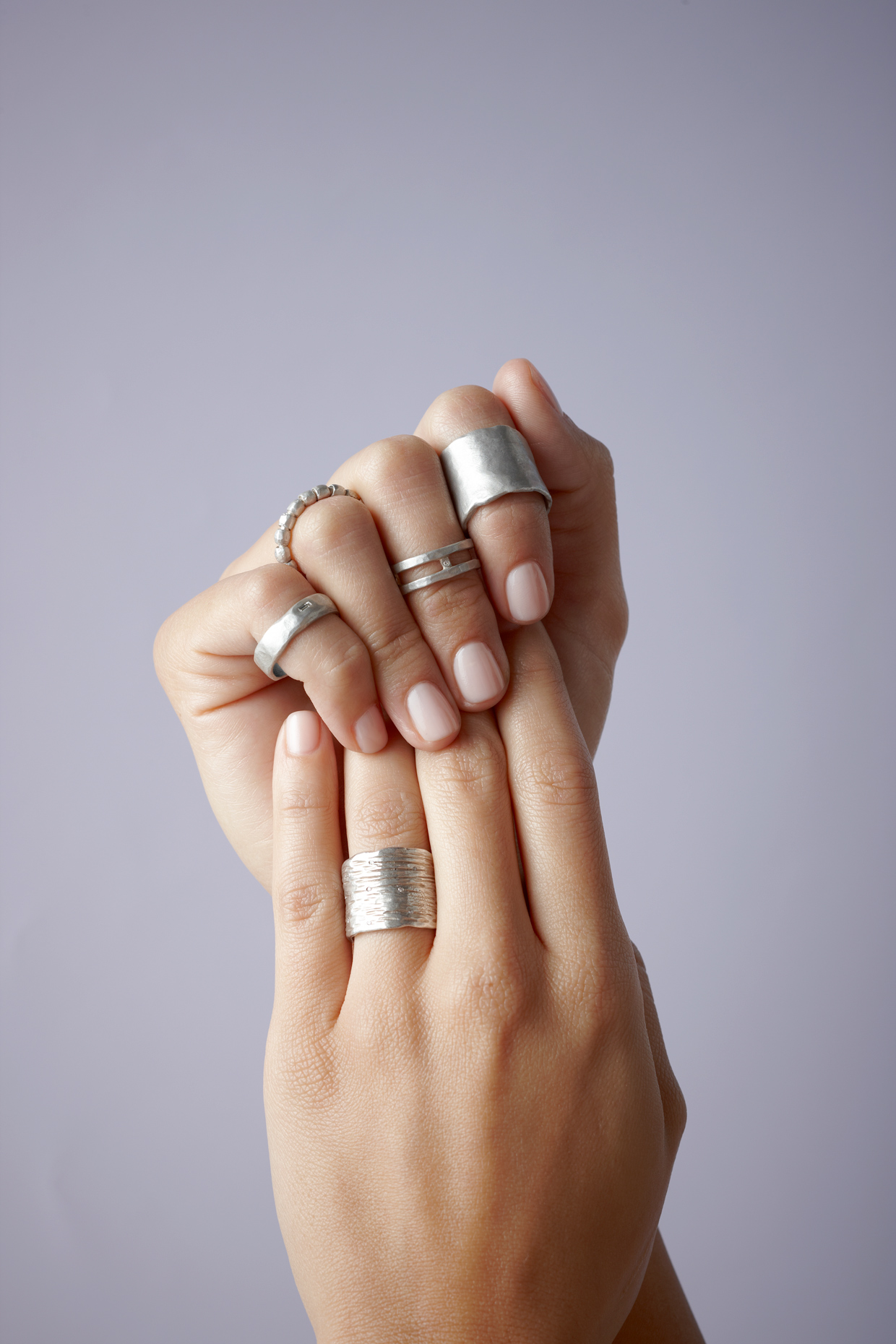 Product photography Jewelry Derek Israelsen Silver Rings