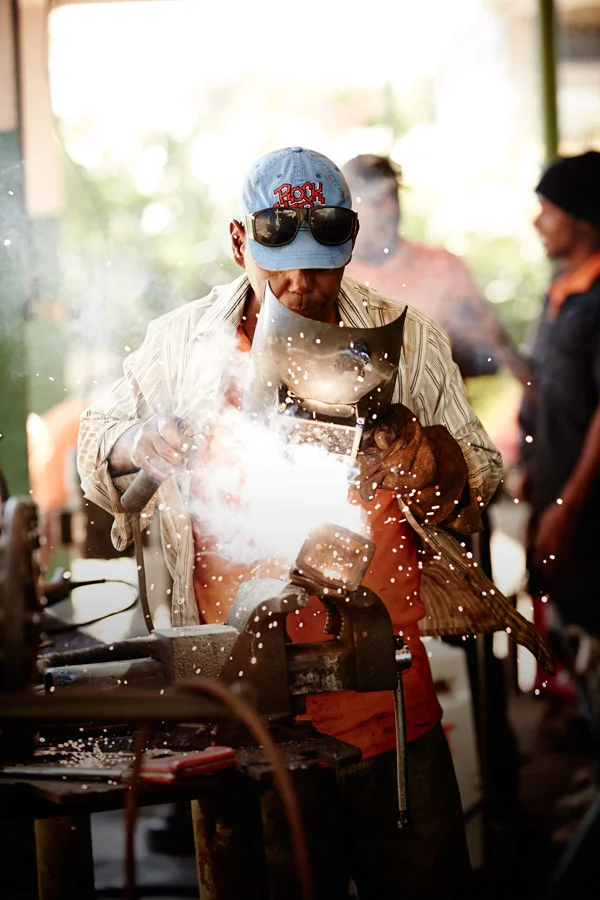 Welding in Dominican Republic by Derek Israelsen