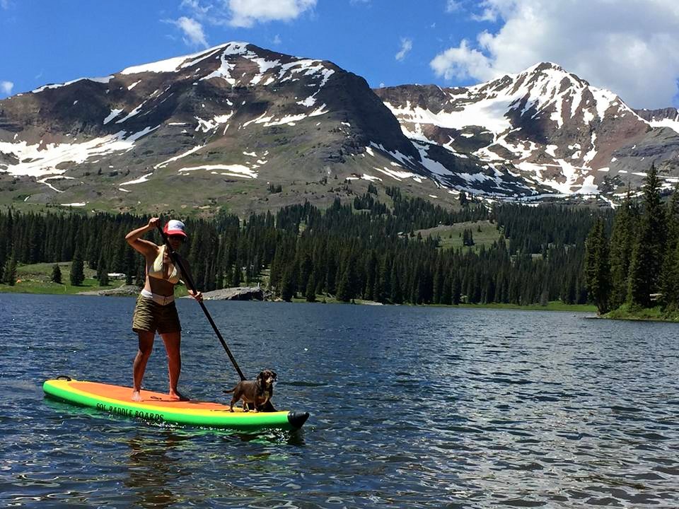 Rose and Roger, enjoying a paddle at Lake Irwin.