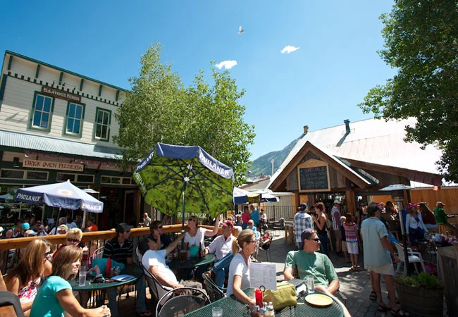 The deck at The Brick Oven is always hopping!