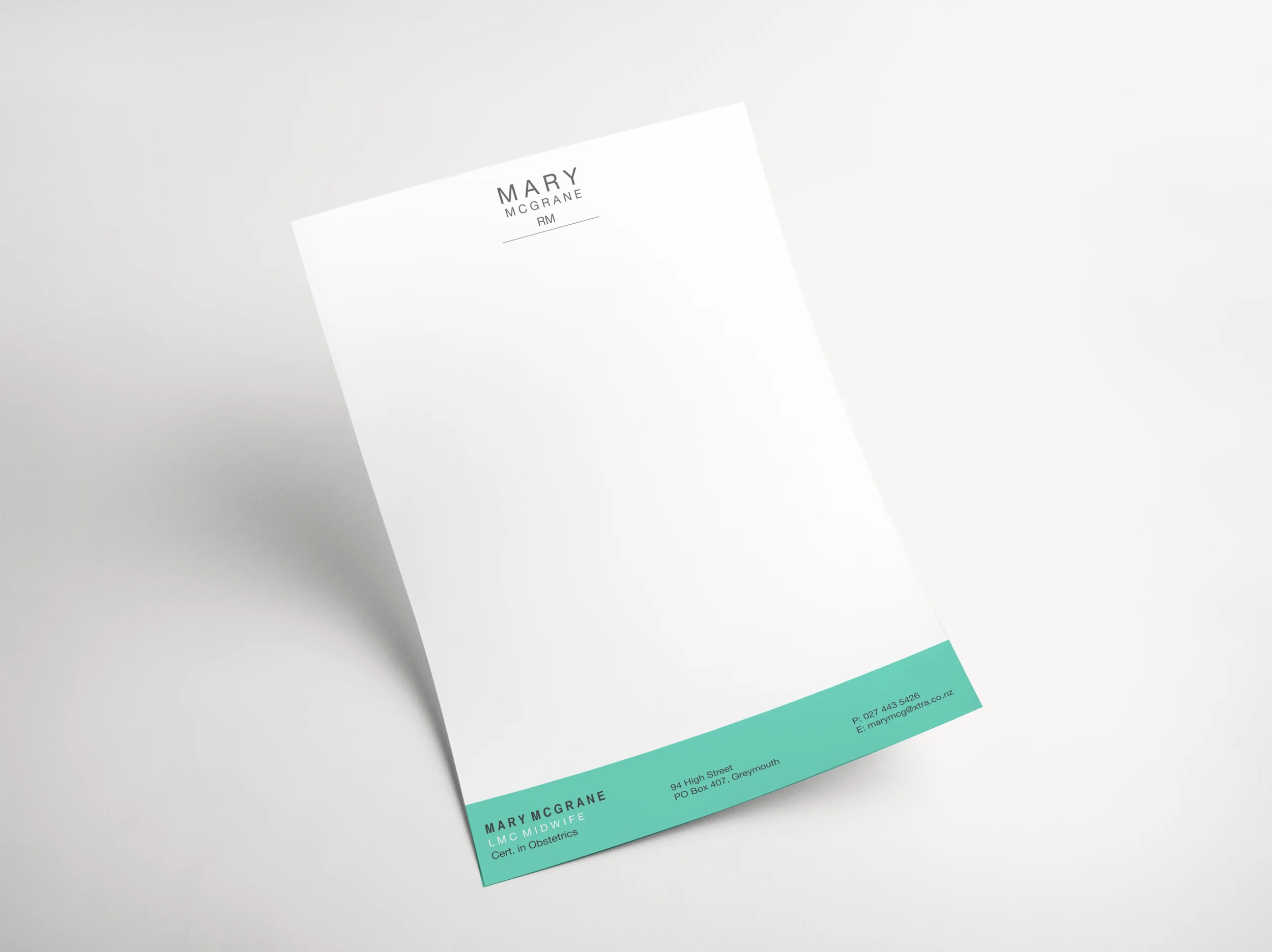 Mary McGrane Letterhead Design