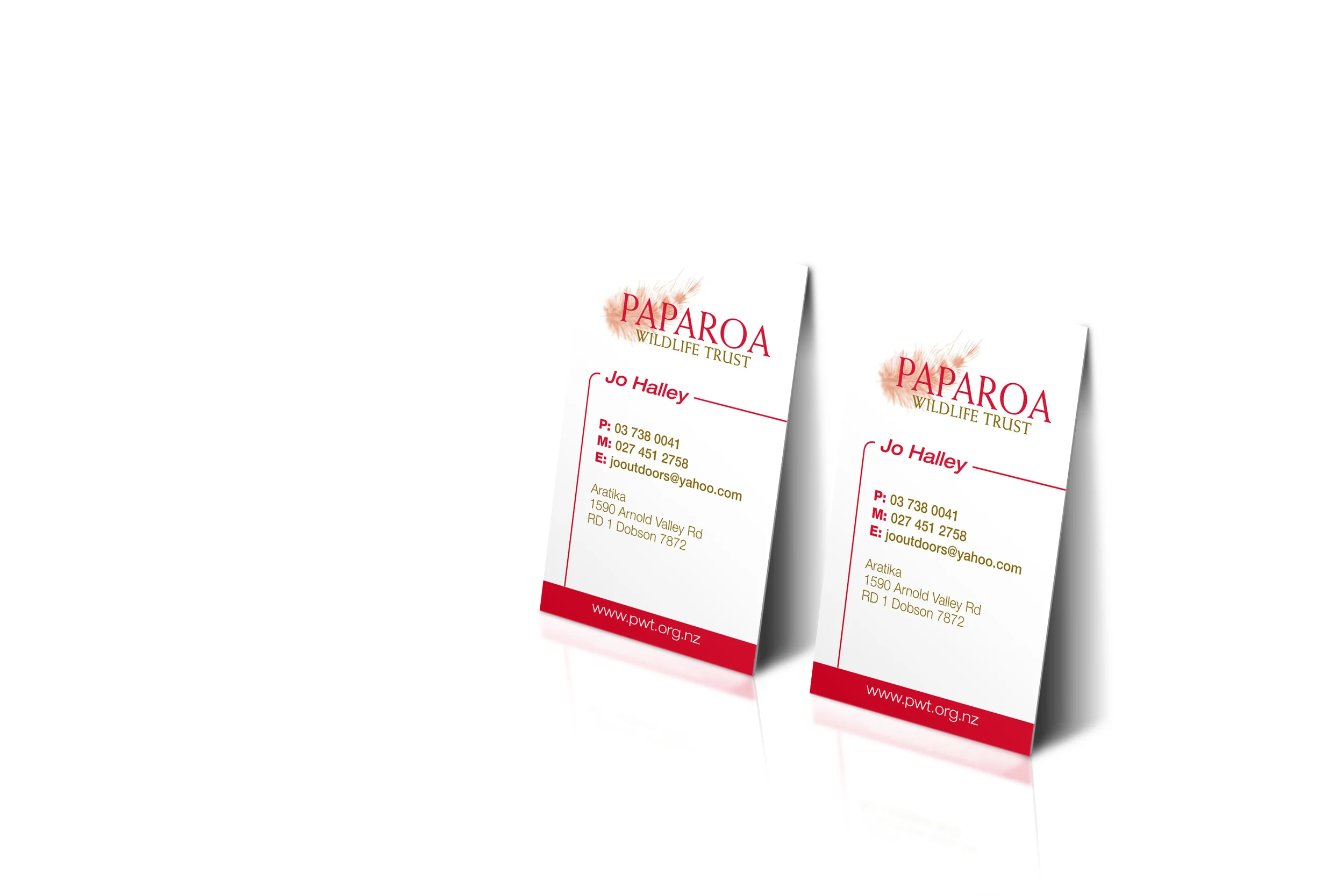 Paparoa Wildlife Trust Business Card Design