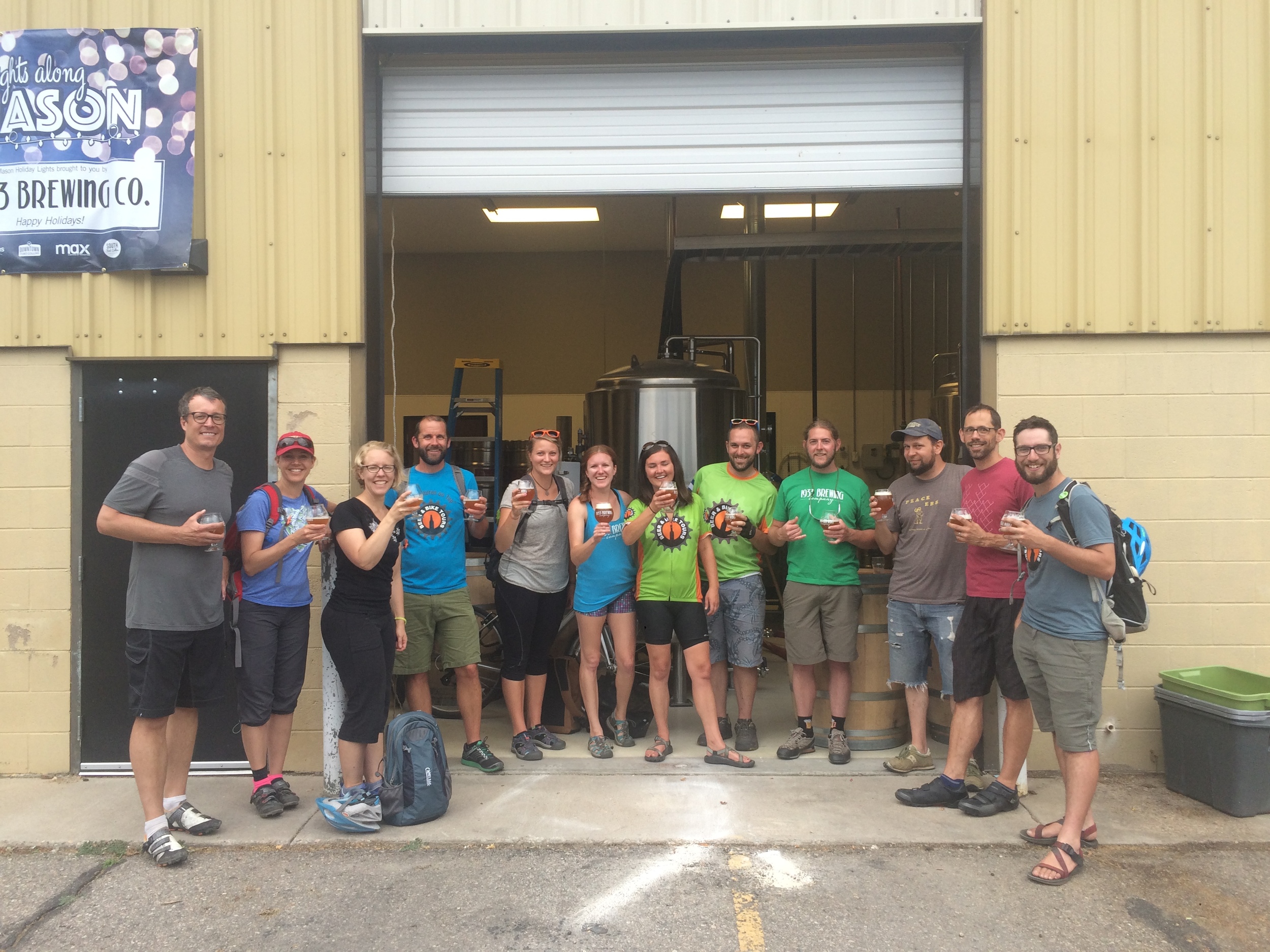 The whole crew at 1933 Brewing!