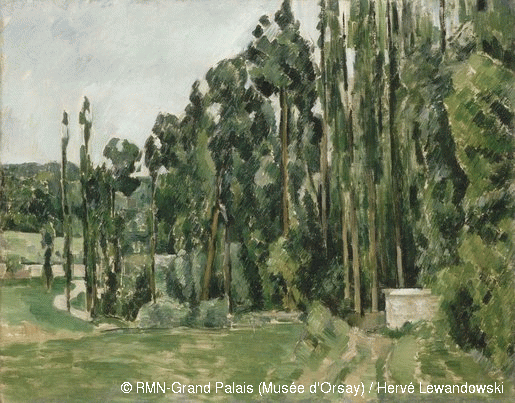 Cezanne Poplars 1879-1880 Musee d'Orsay.gif