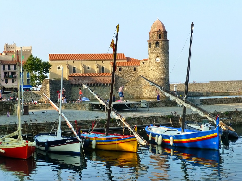 Fishing boats in the port of Collioure, near Céret.