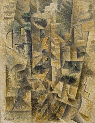 w333 Pablo Picasso, Landscape at Céret (Paysage de Céret), Céret, summer 1911.jpg
