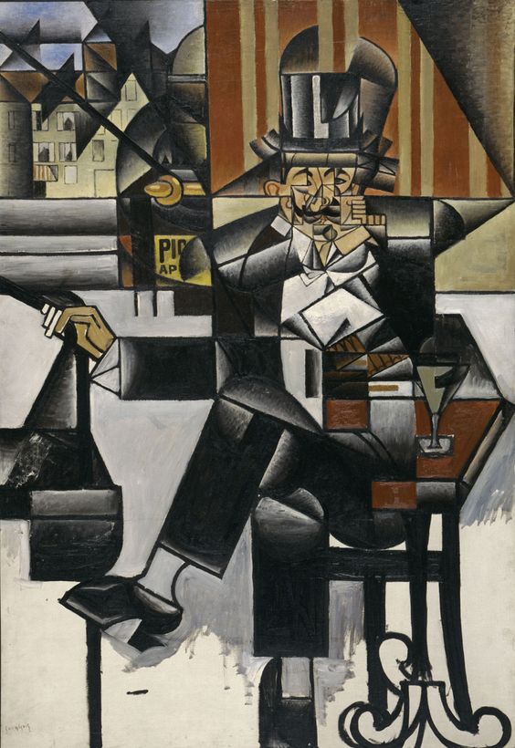 “Man in a Café,” 1912, by Juan Gris.jpg