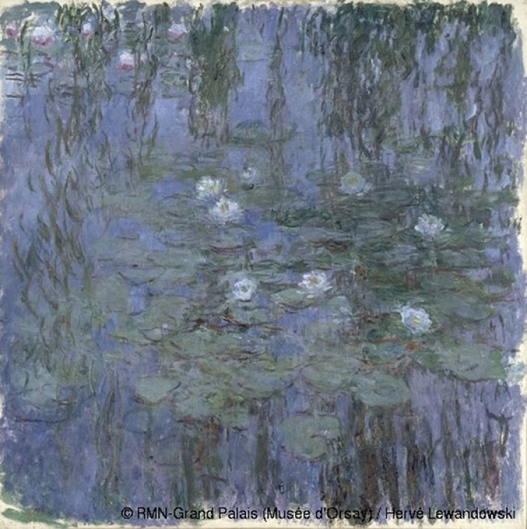 Blue Water Lilies, Claude Monet, 1916-1919 Musée d'Orsay.