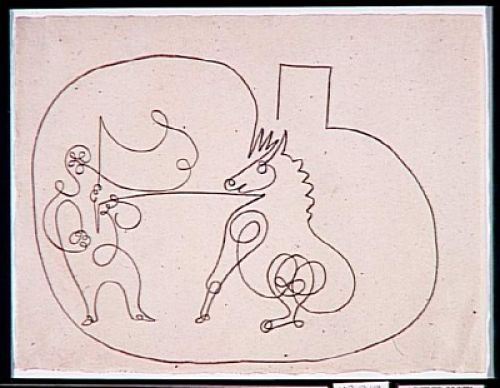 Horse and Trainer, Pablo Picasso, November 1920, Musée Picasso, Paris.