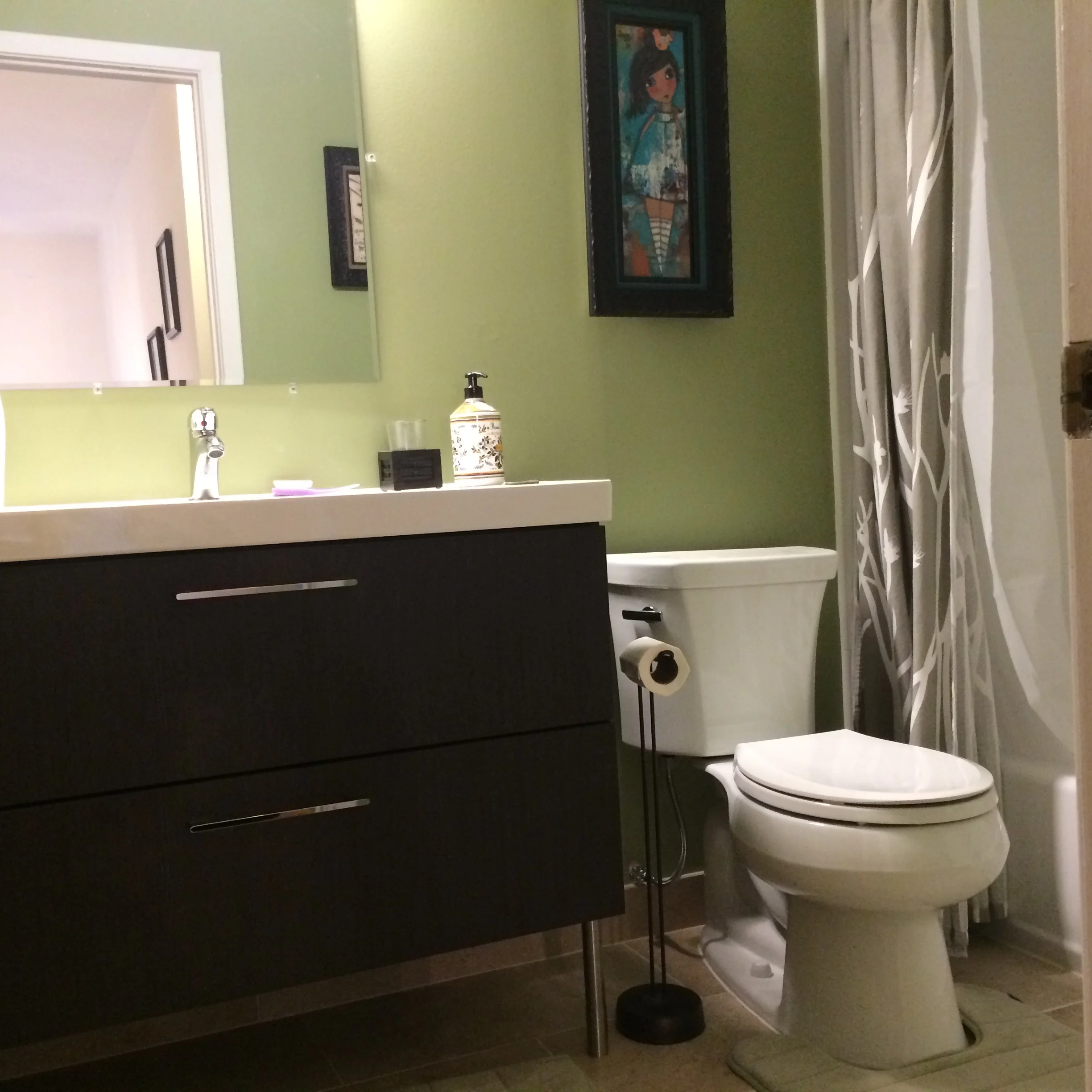 Modern bathroom renovation