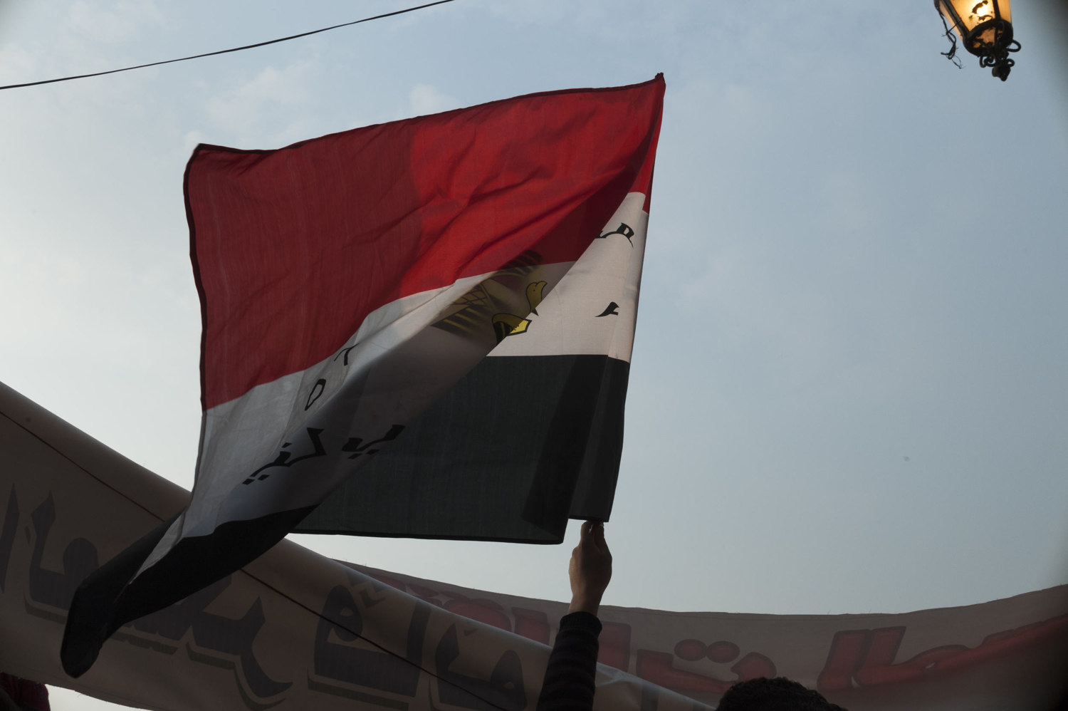  Protests continue in Cairo's Tahrir Square on November 26th, two days before national elections. 